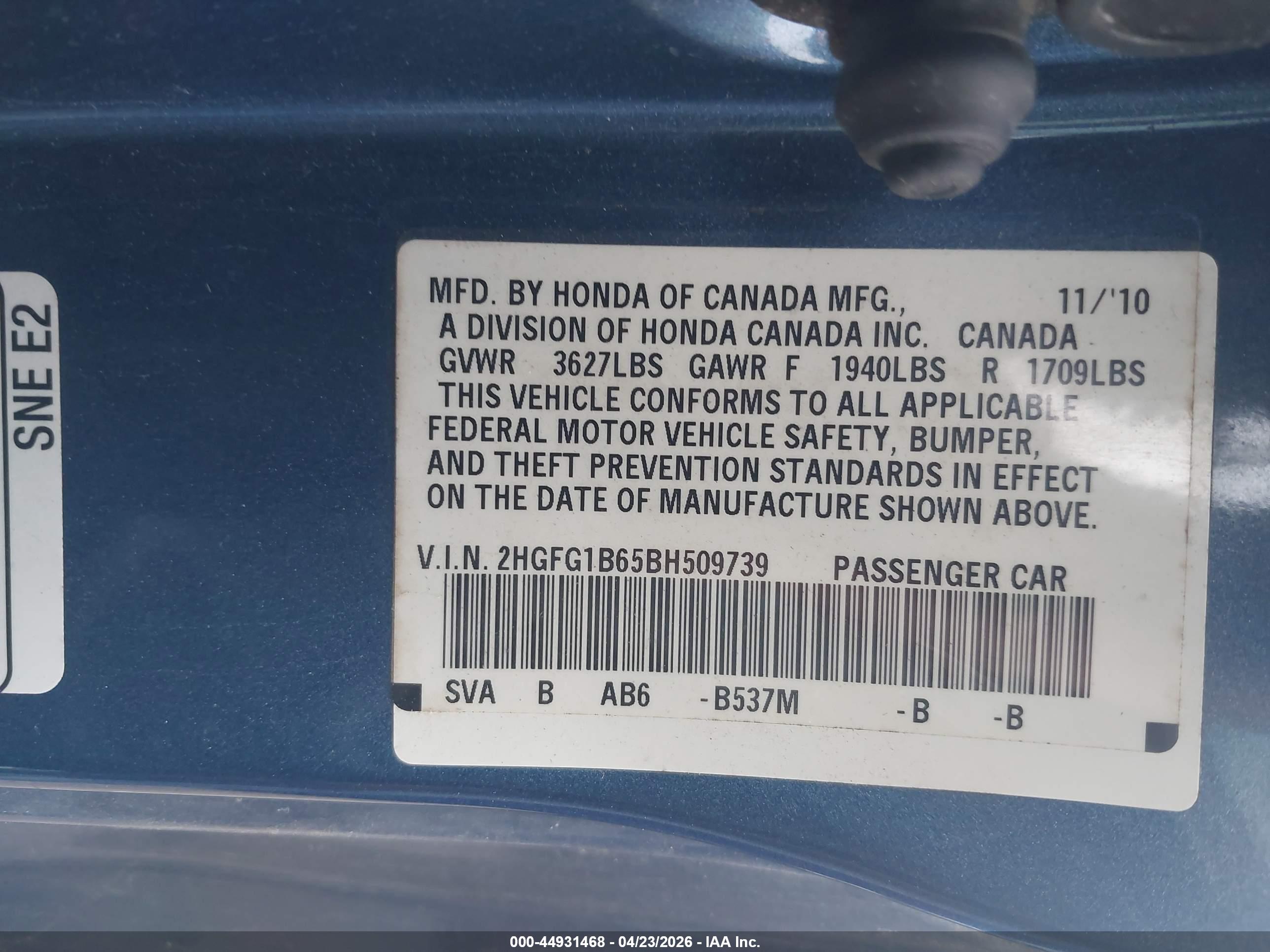 HONDA CIVIC image 9