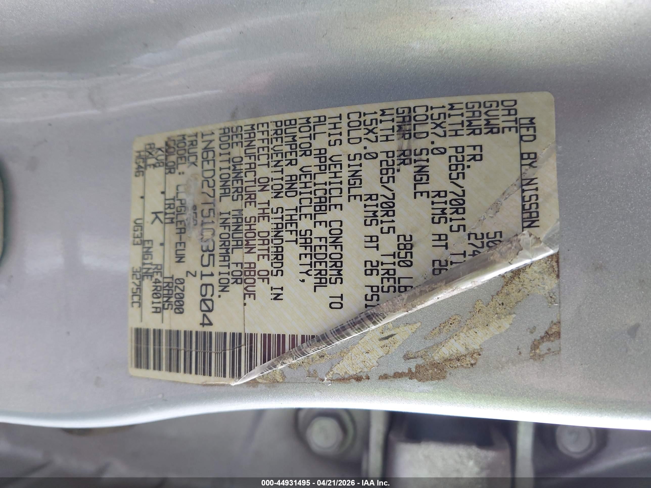 NISSAN FRONTIER image 9