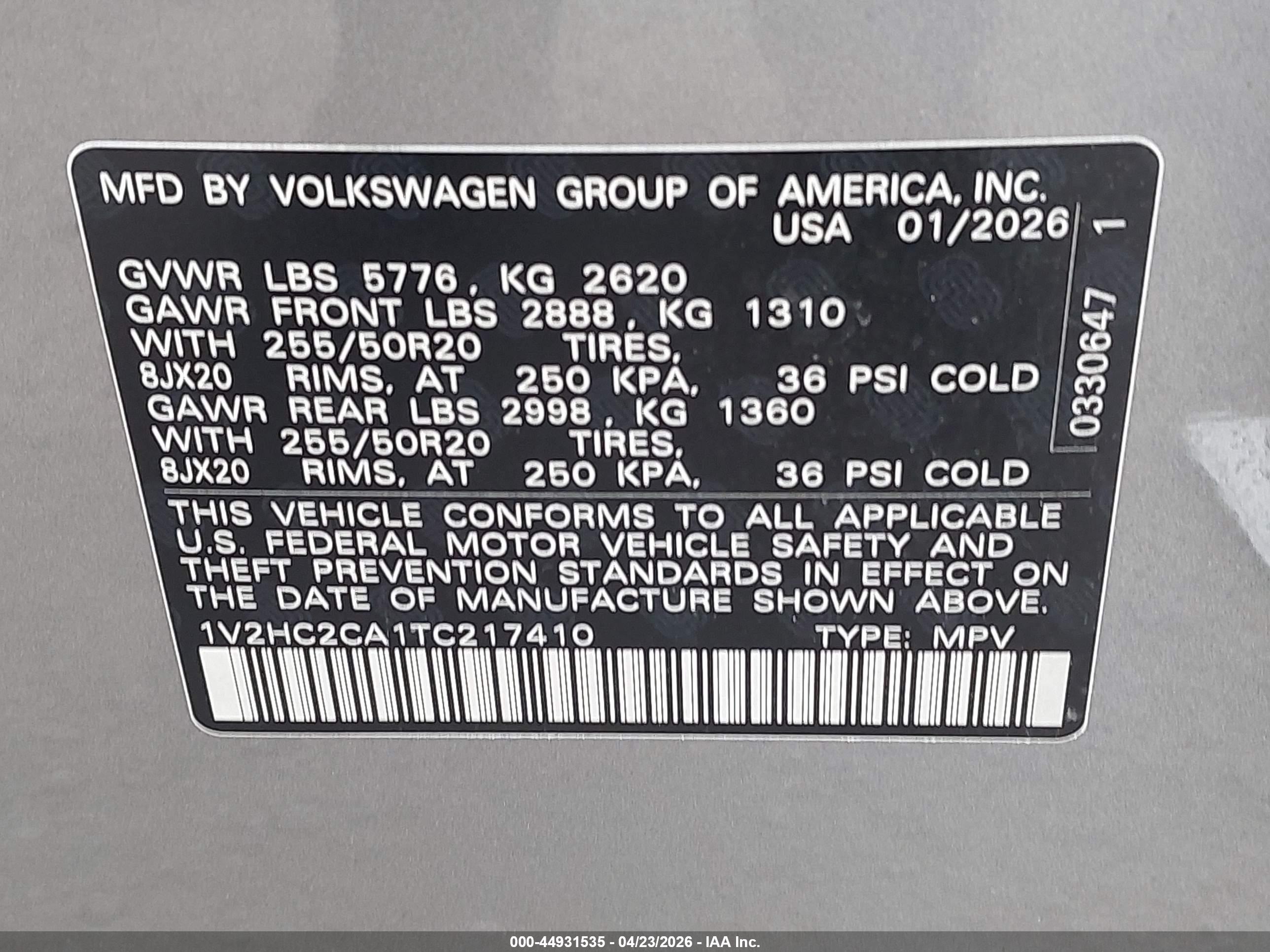 VOLKSWAGEN ATLAS image 9