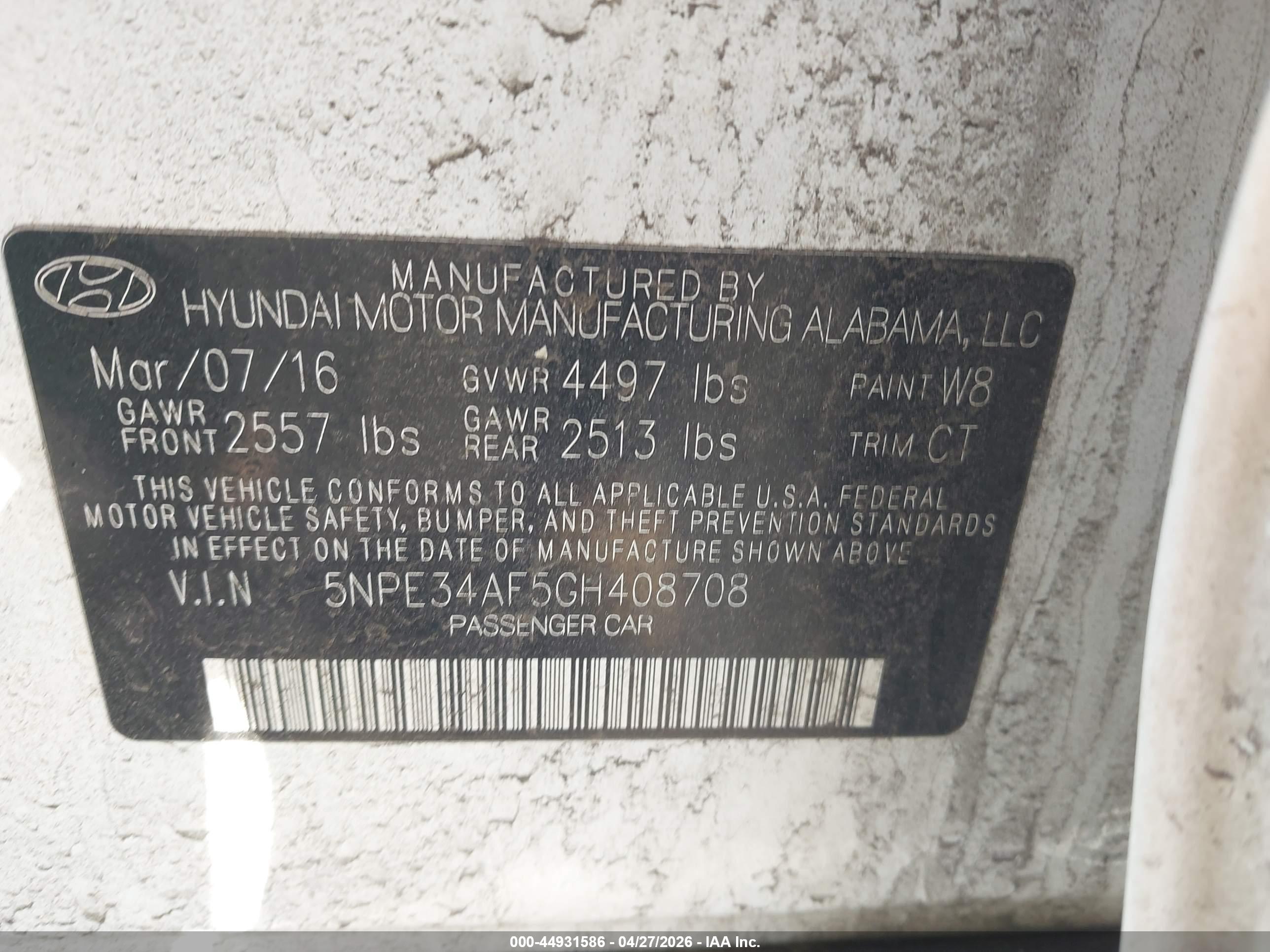 HYUNDAI SONATA image 9