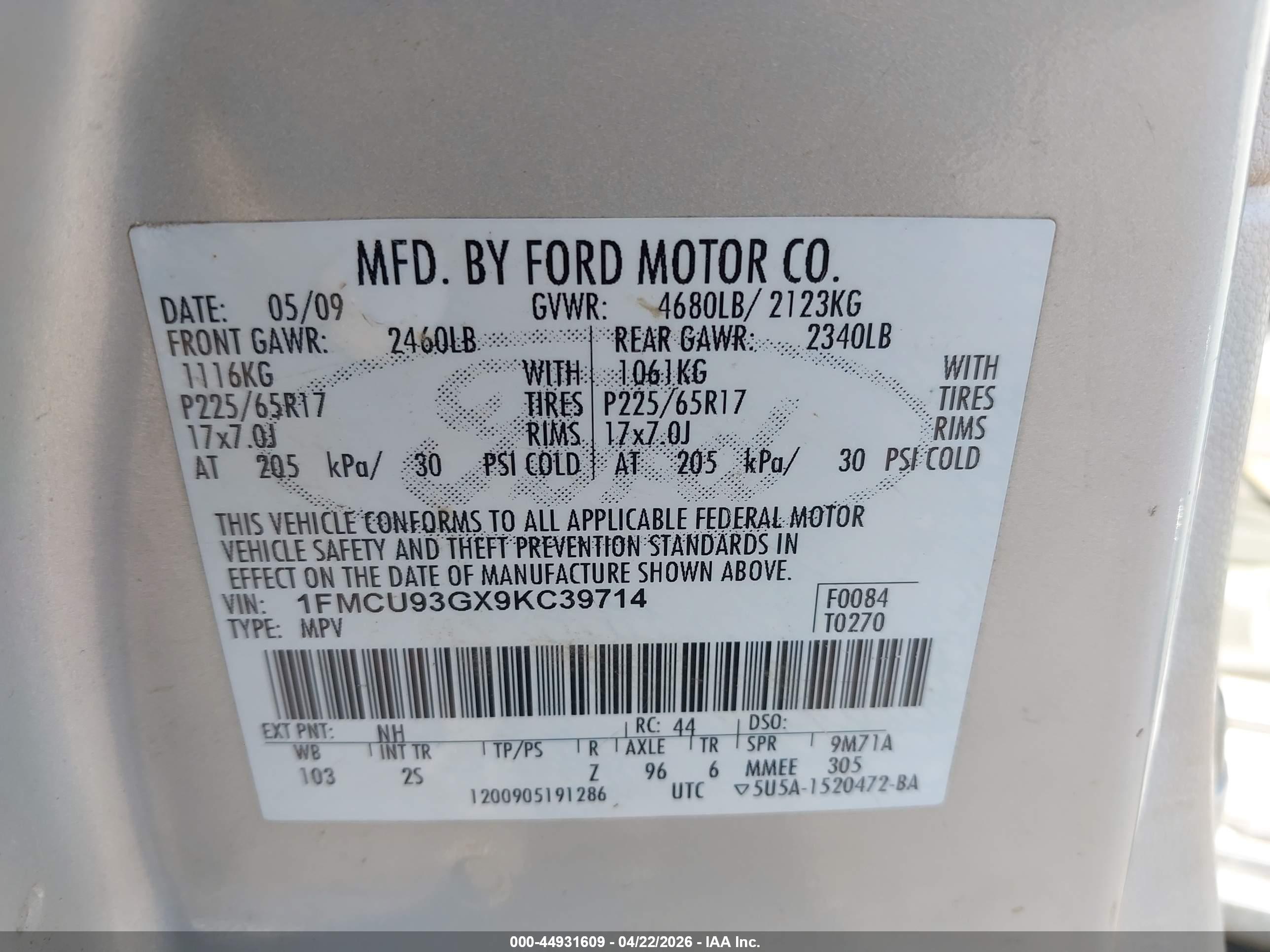 FORD ESCAPE image 9