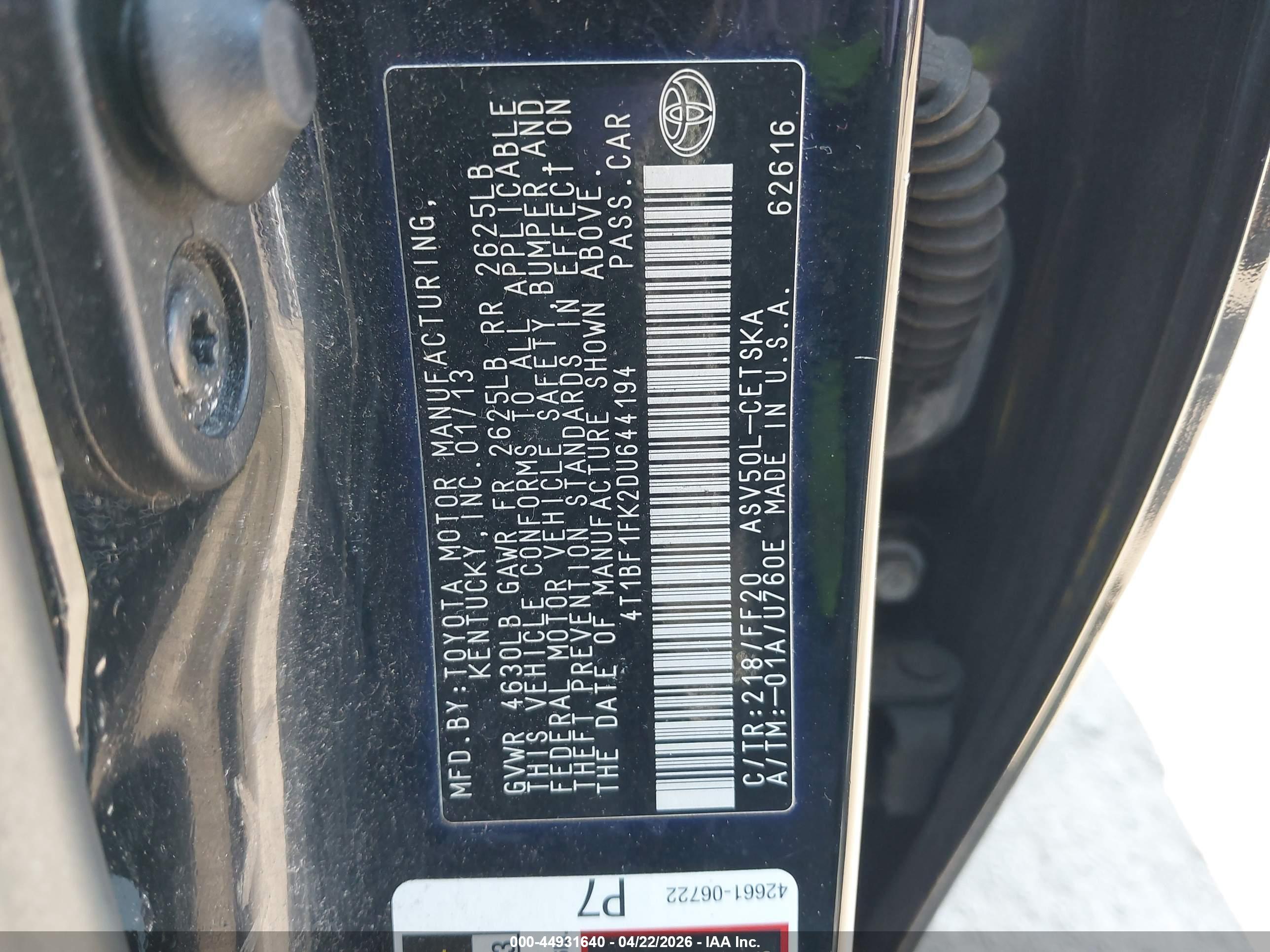 TOYOTA CAMRY image 9