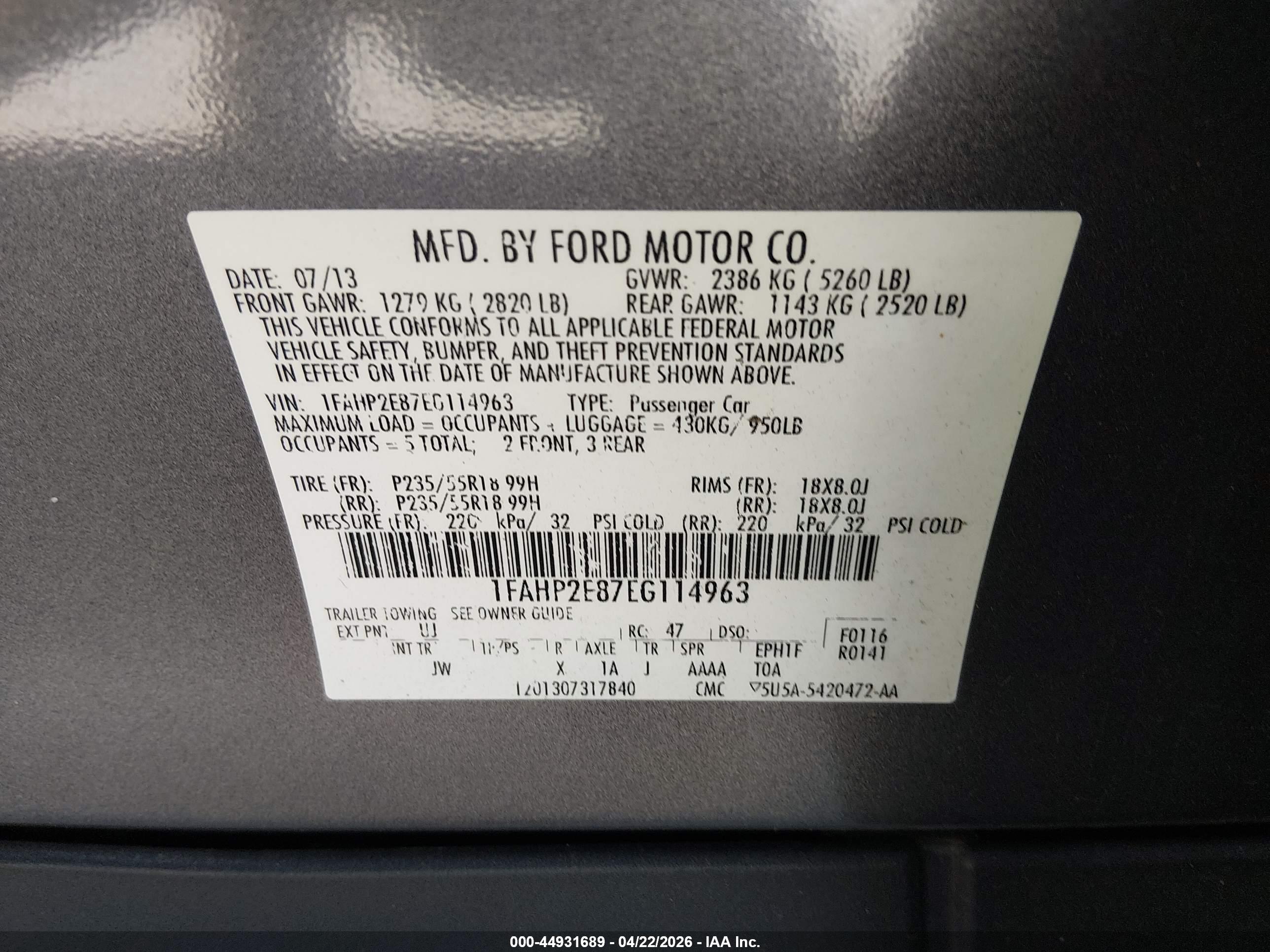 FORD TAURUS image 9
