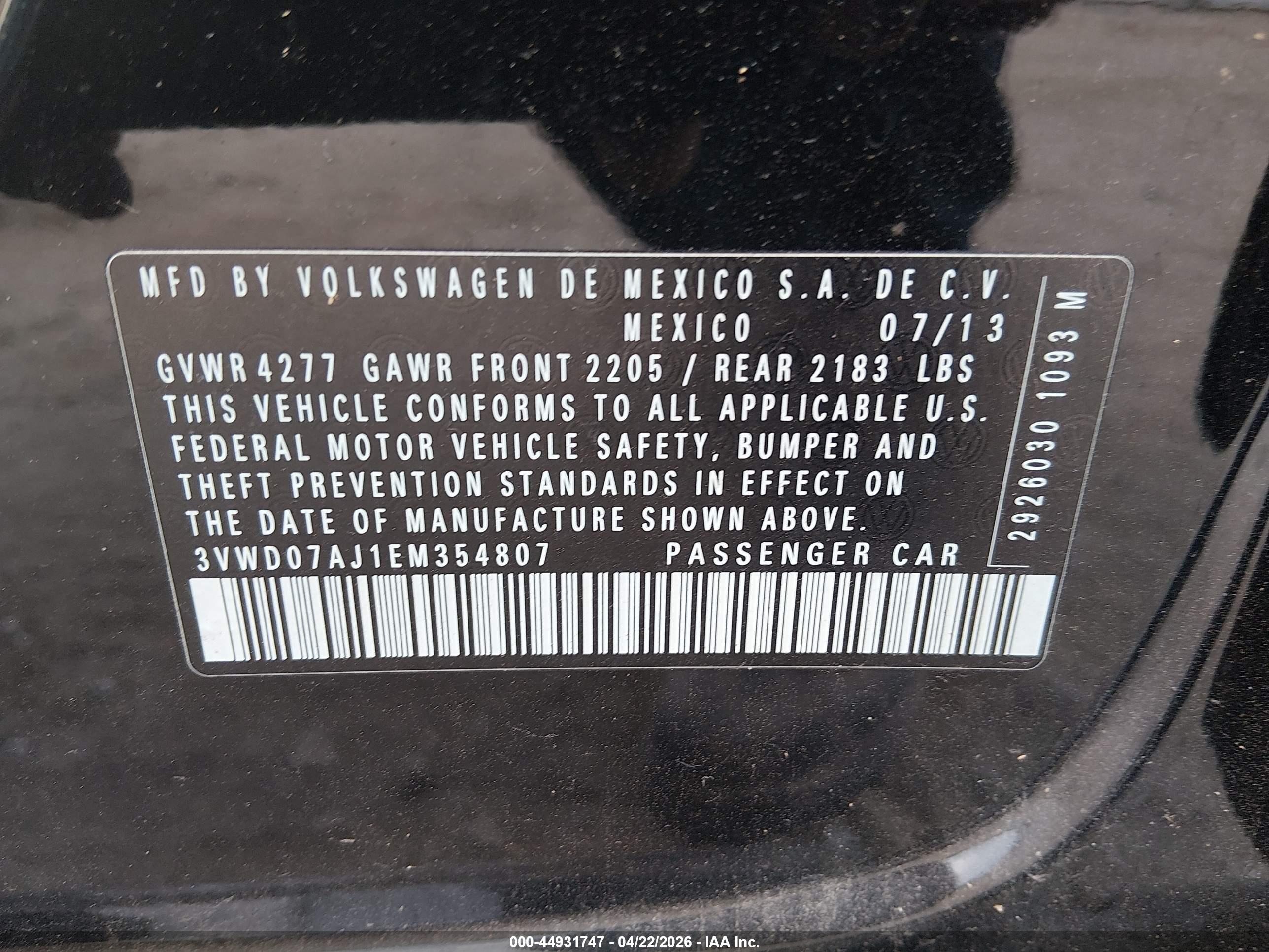 VOLKSWAGEN JETTA image 9