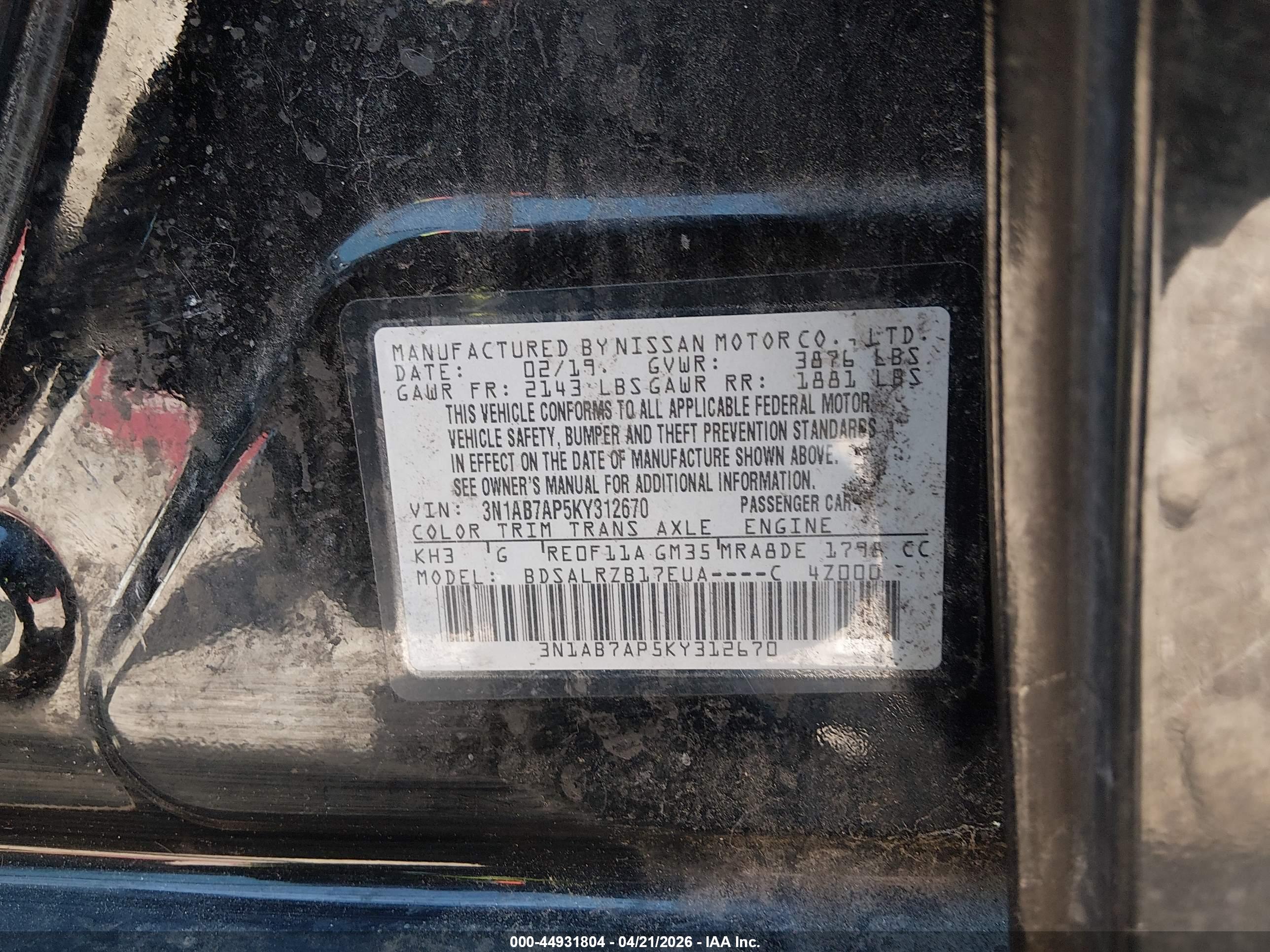 NISSAN SENTRA image 9
