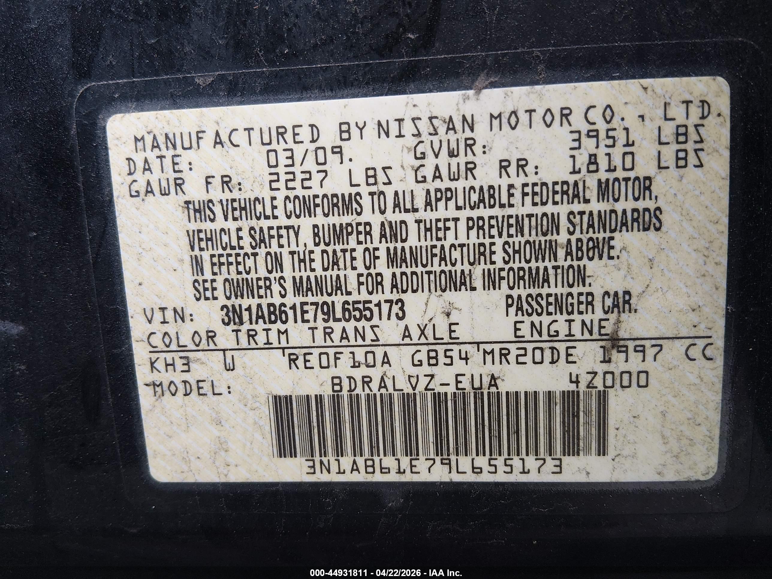 NISSAN SENTRA image 9