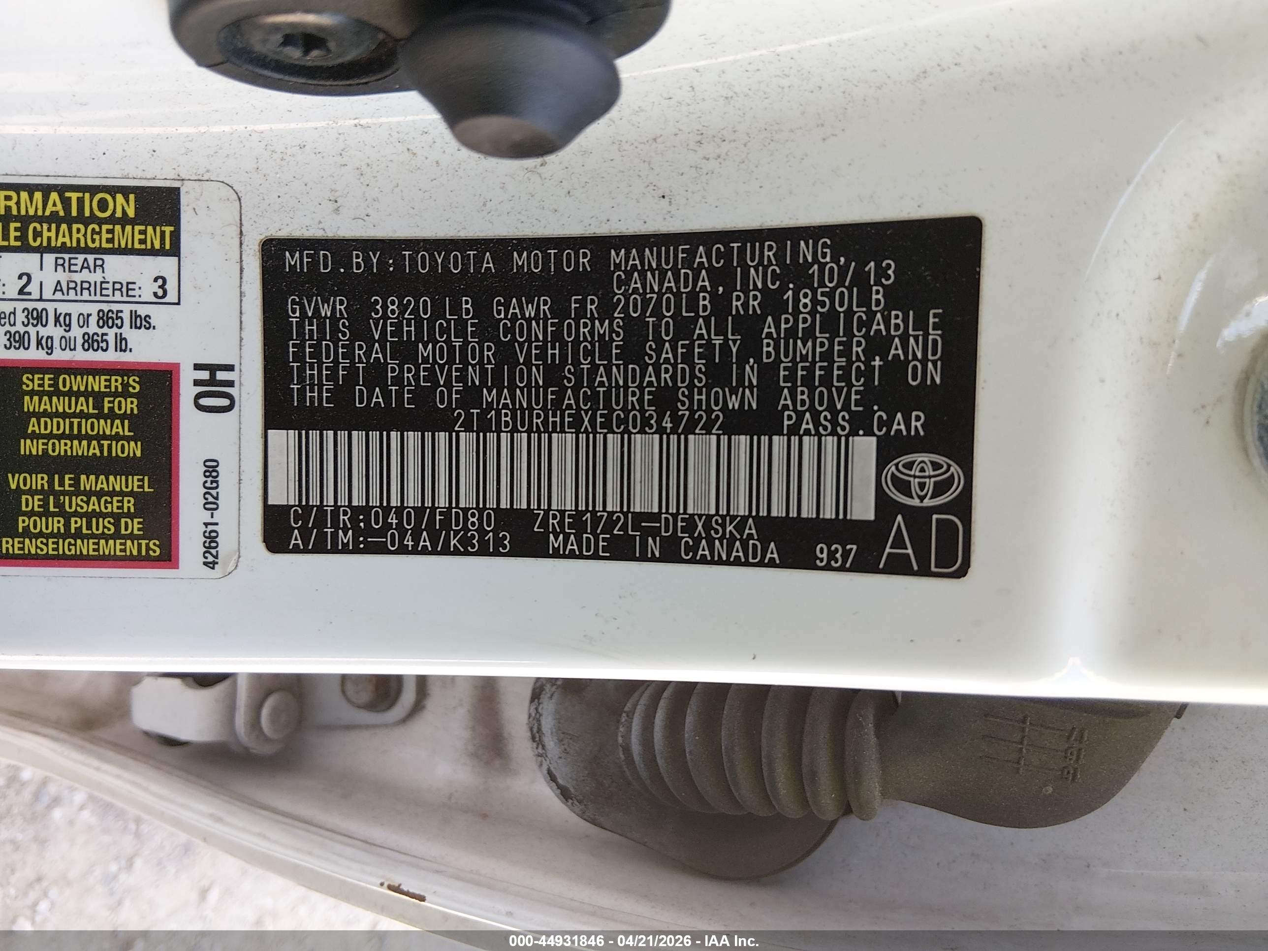 TOYOTA COROLLA image 9
