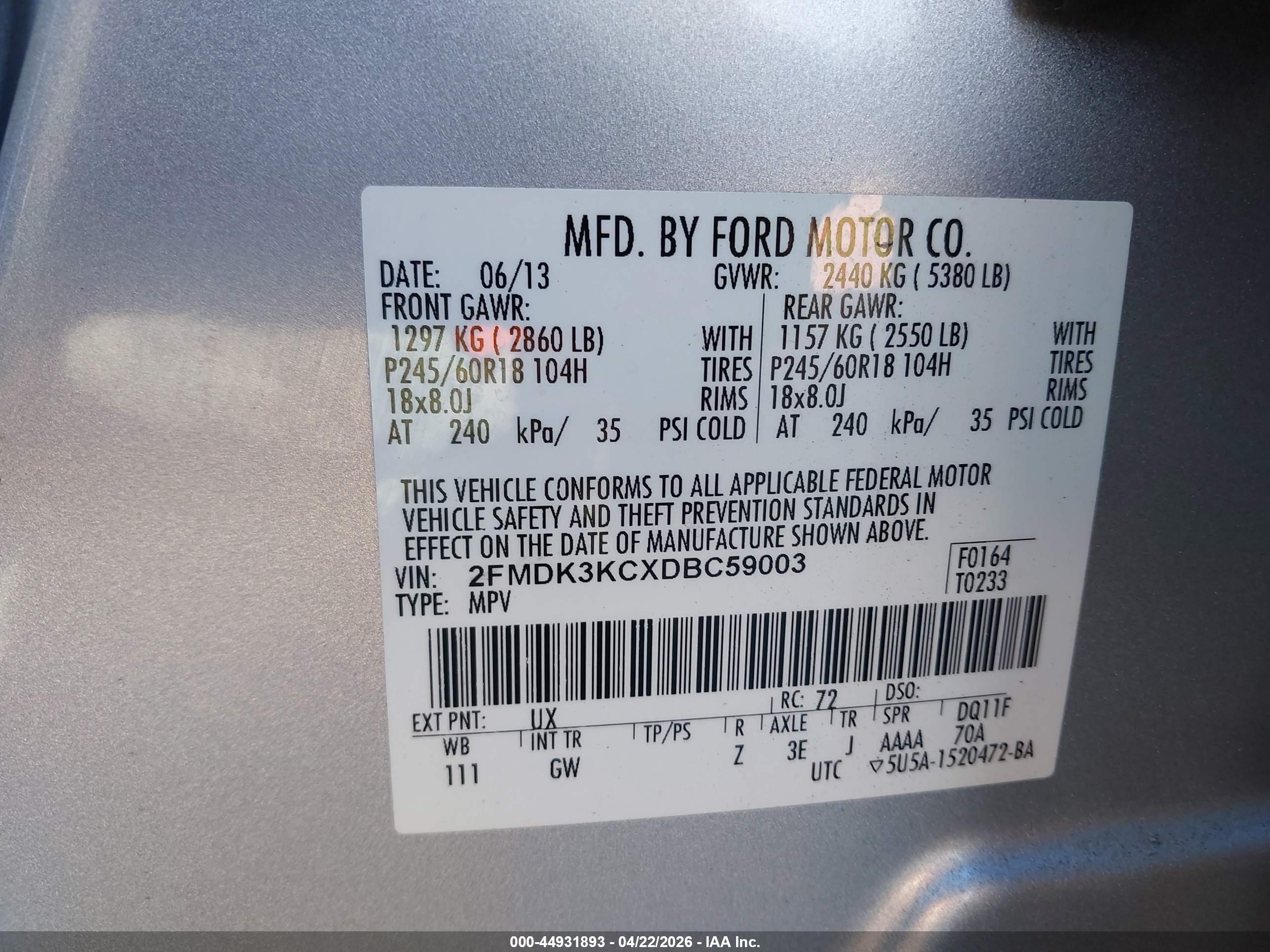 FORD EDGE image 9