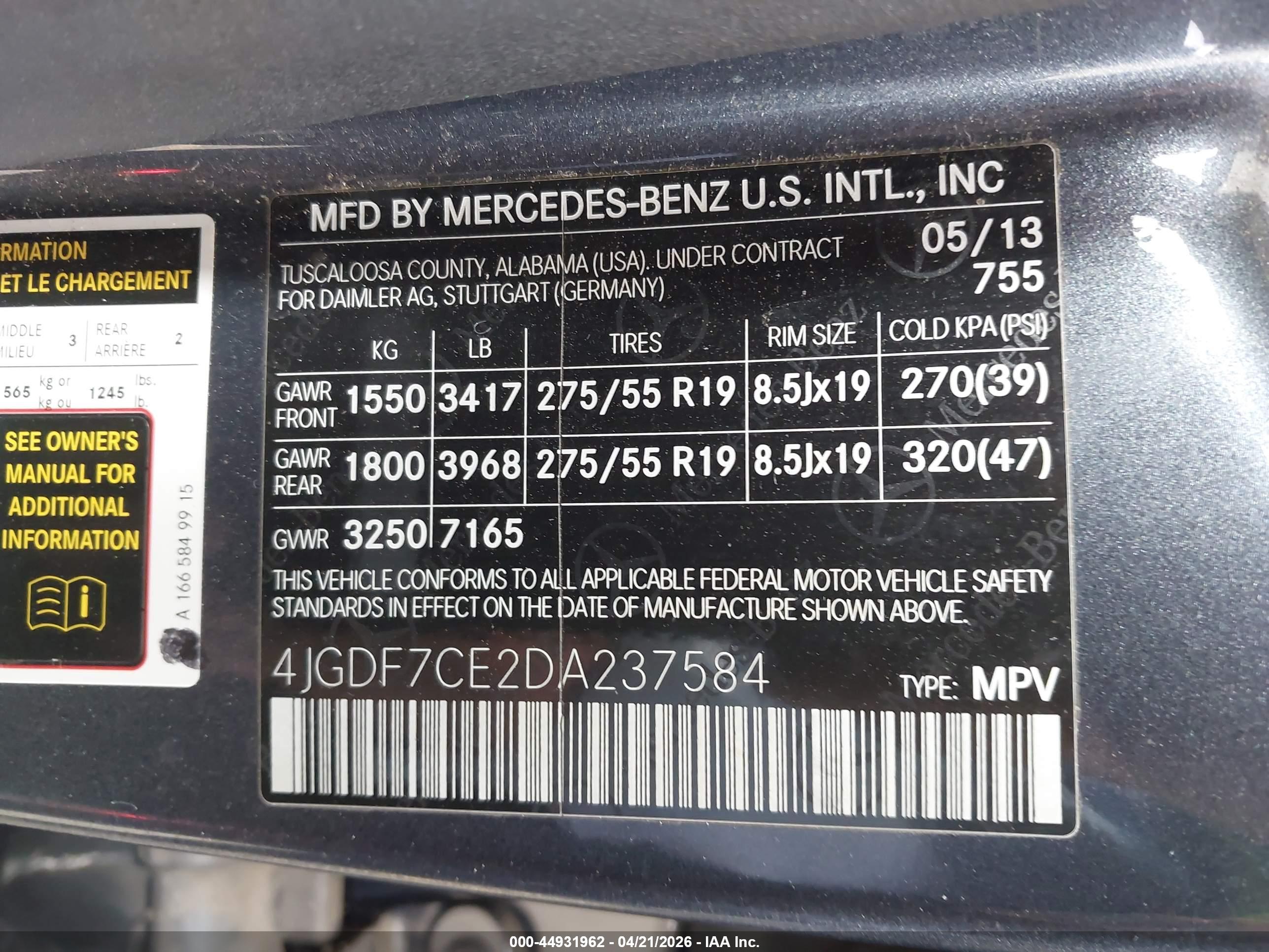 MERCEDES-BENZ GL image 9