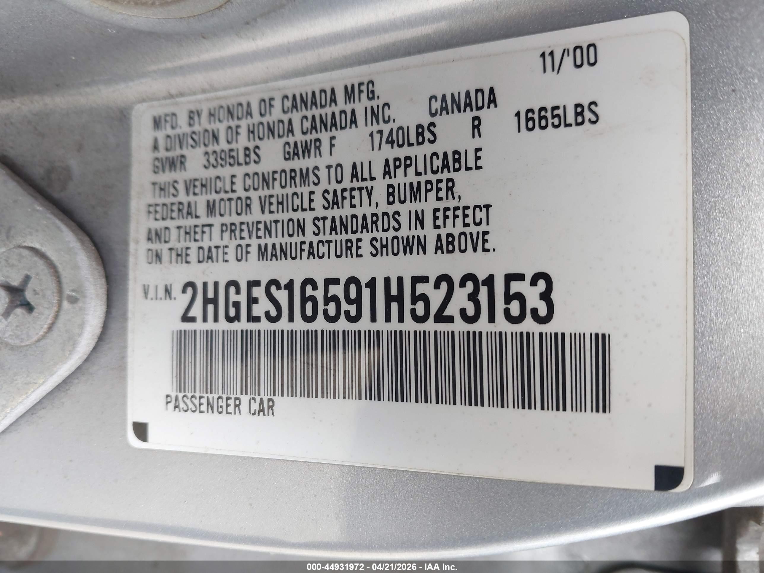 HONDA CIVIC image 9