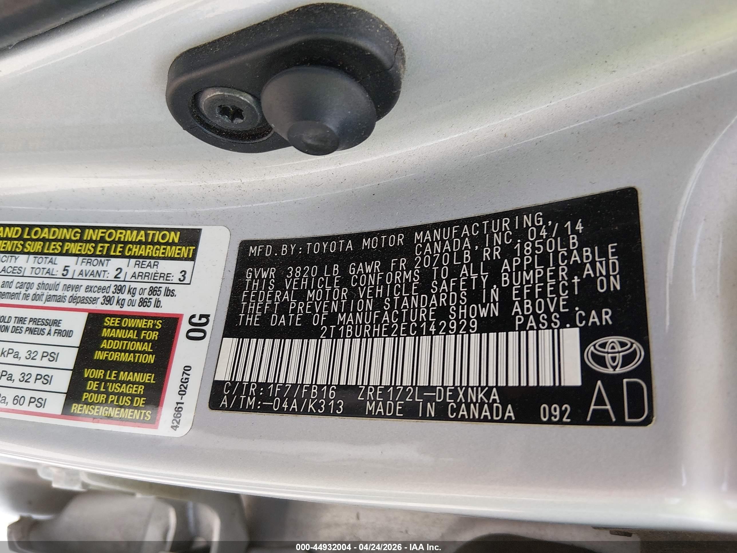 TOYOTA COROLLA image 9