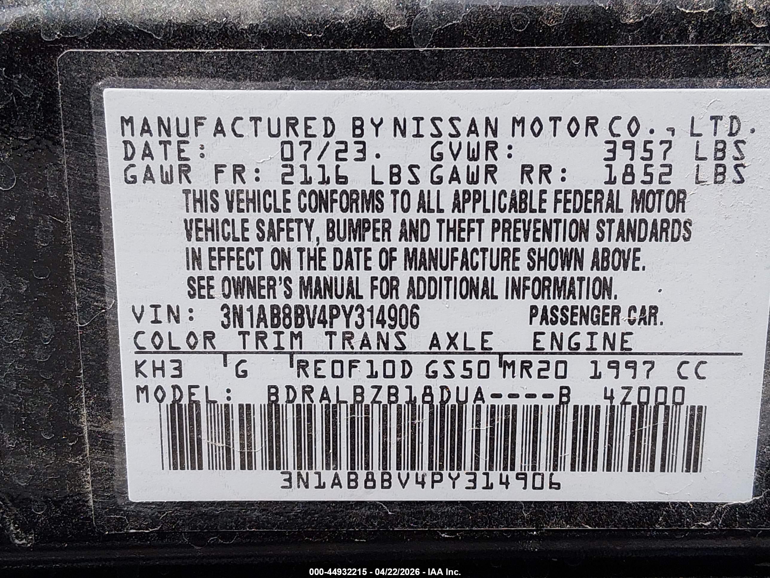 NISSAN SENTRA image 9