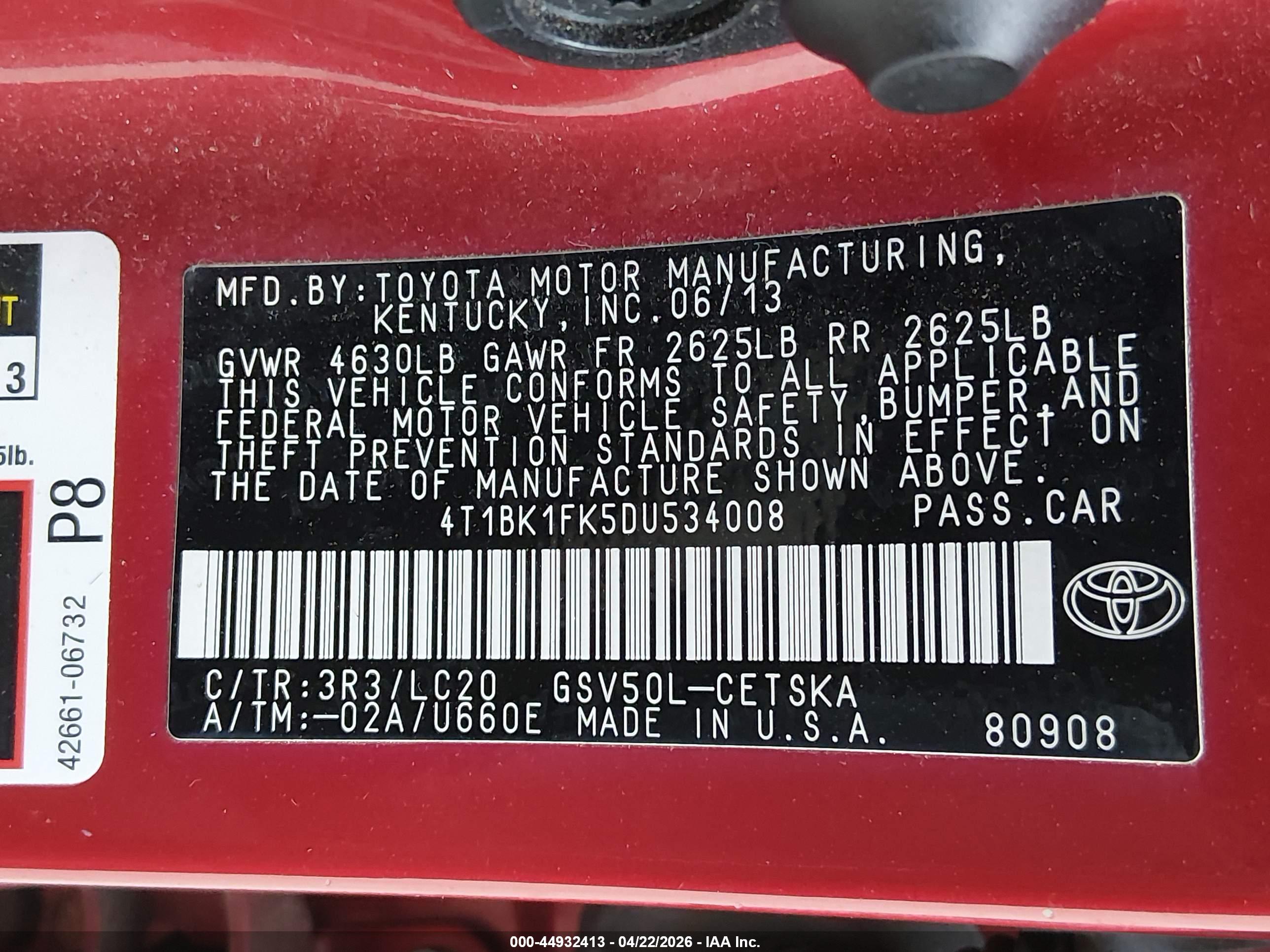 TOYOTA CAMRY image 9
