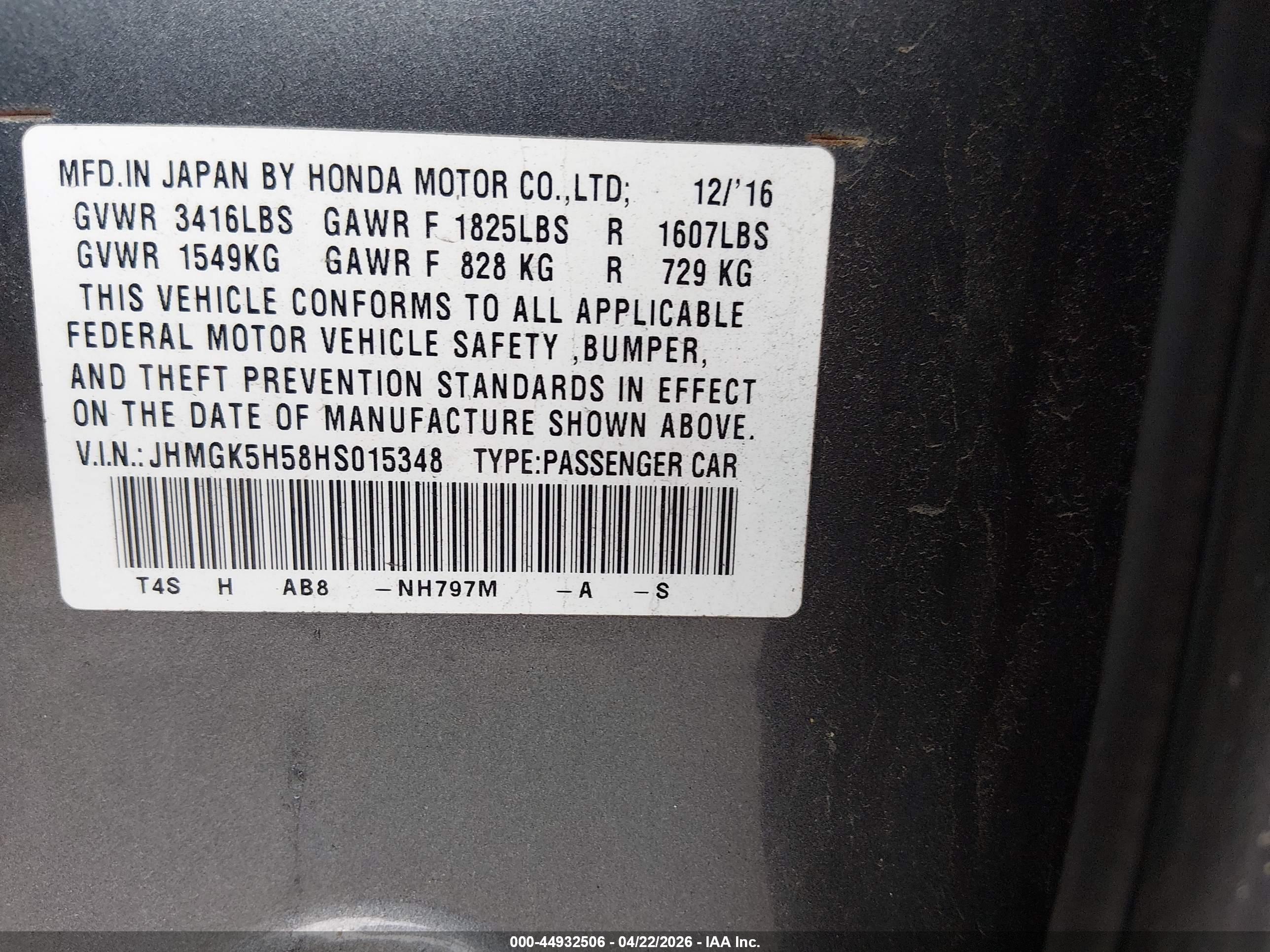 HONDA FIT image 9