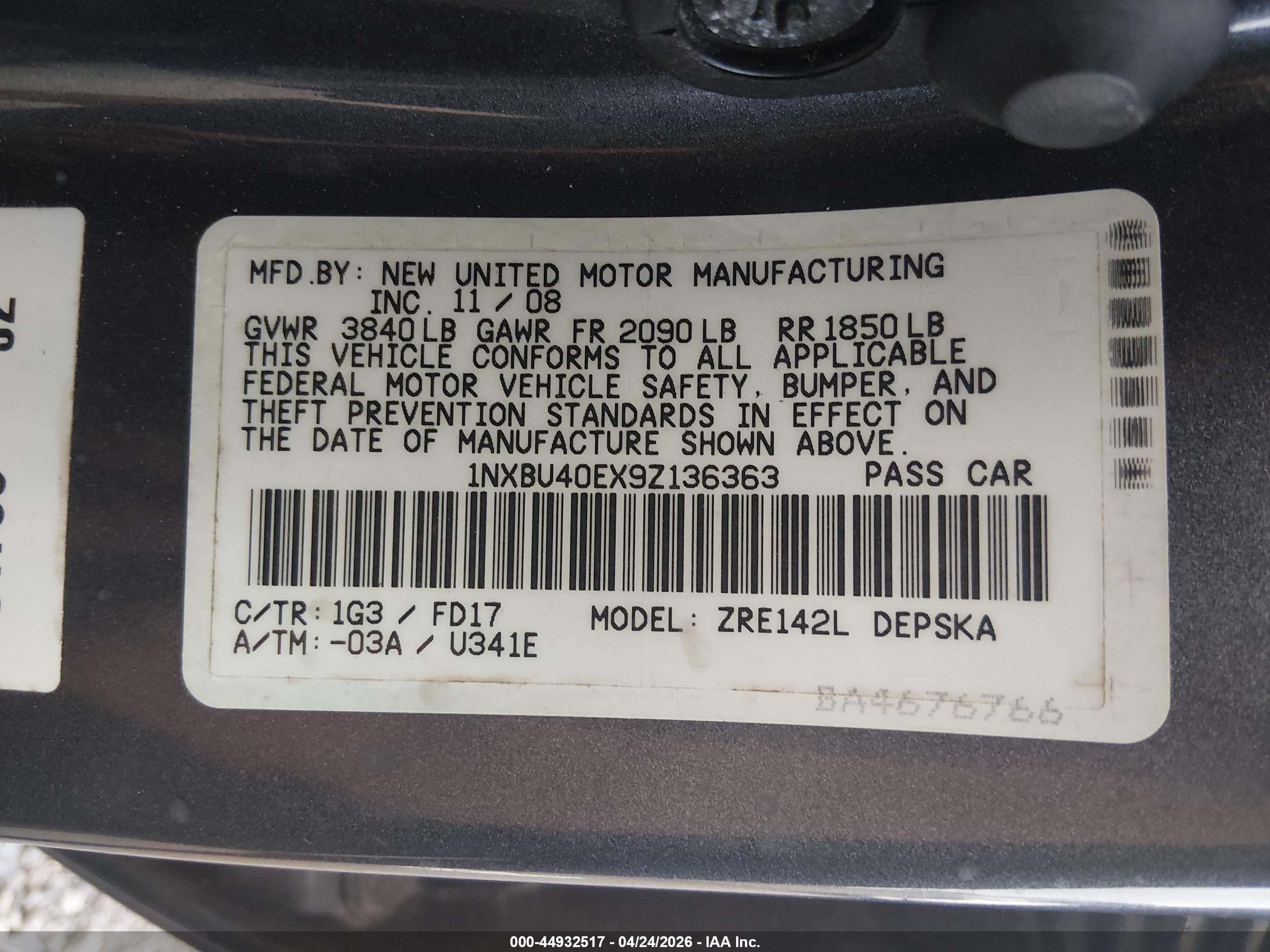 TOYOTA COROLLA image 9