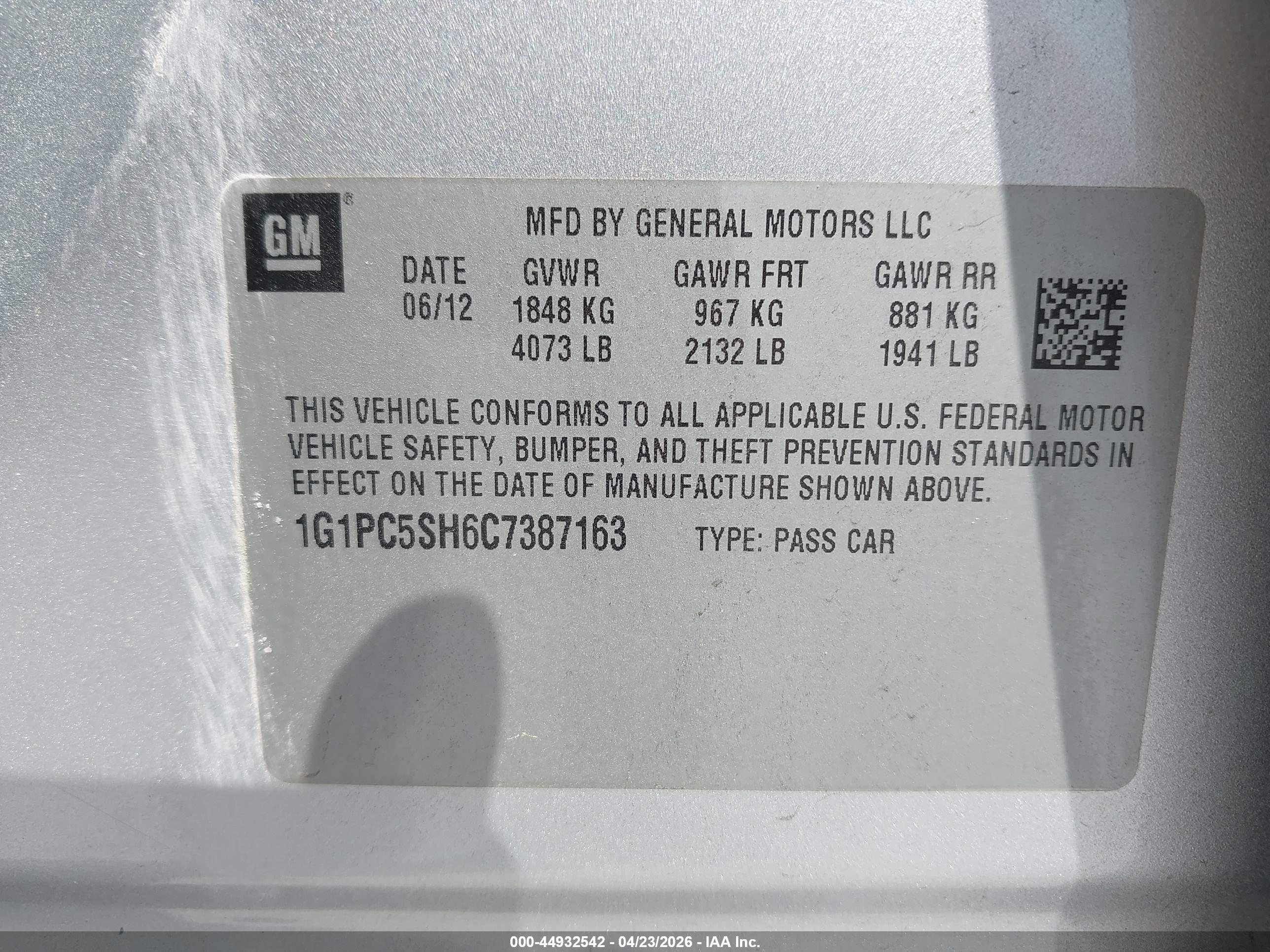 CHEVROLET CRUZE image 9