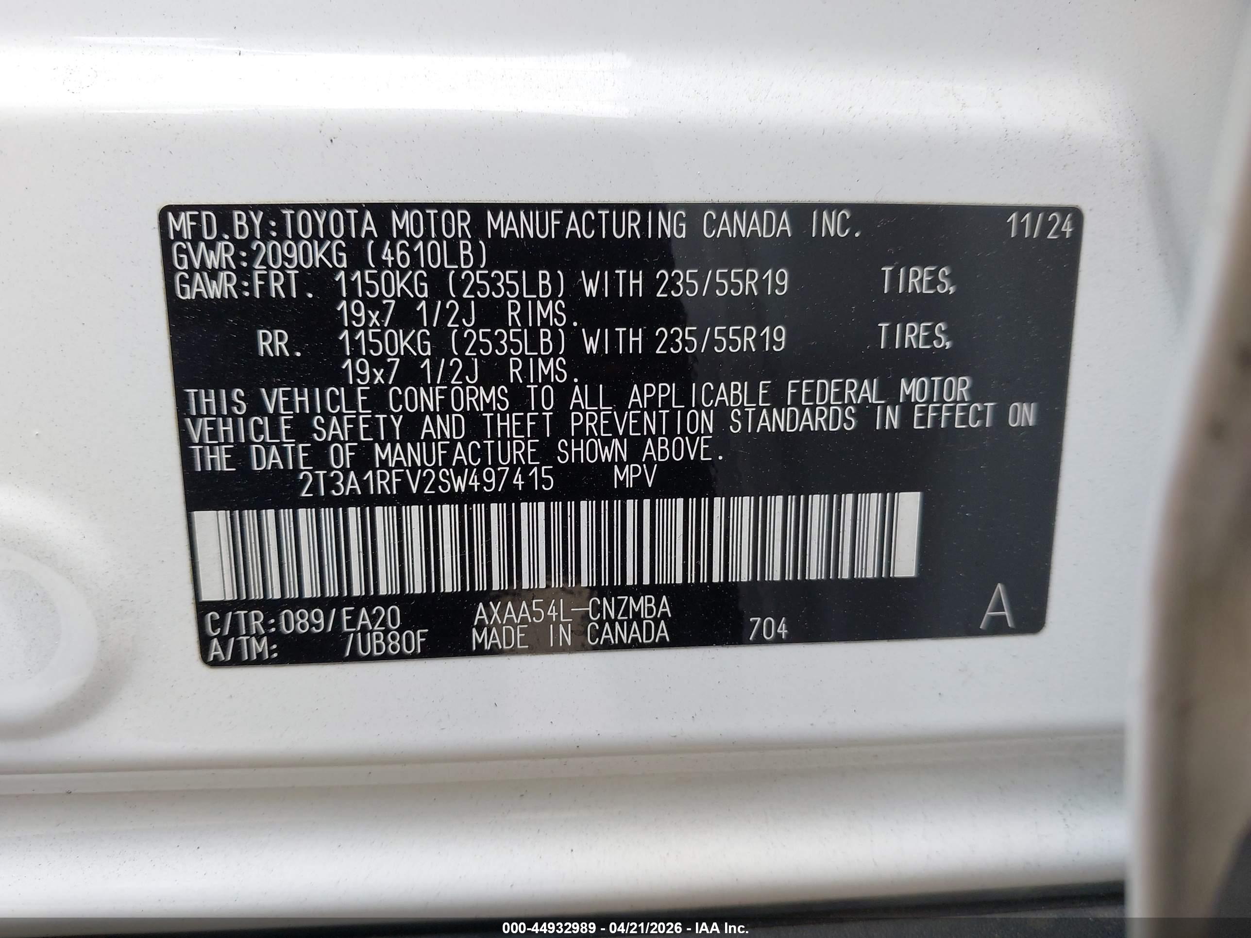 TOYOTA RAV4 image 9