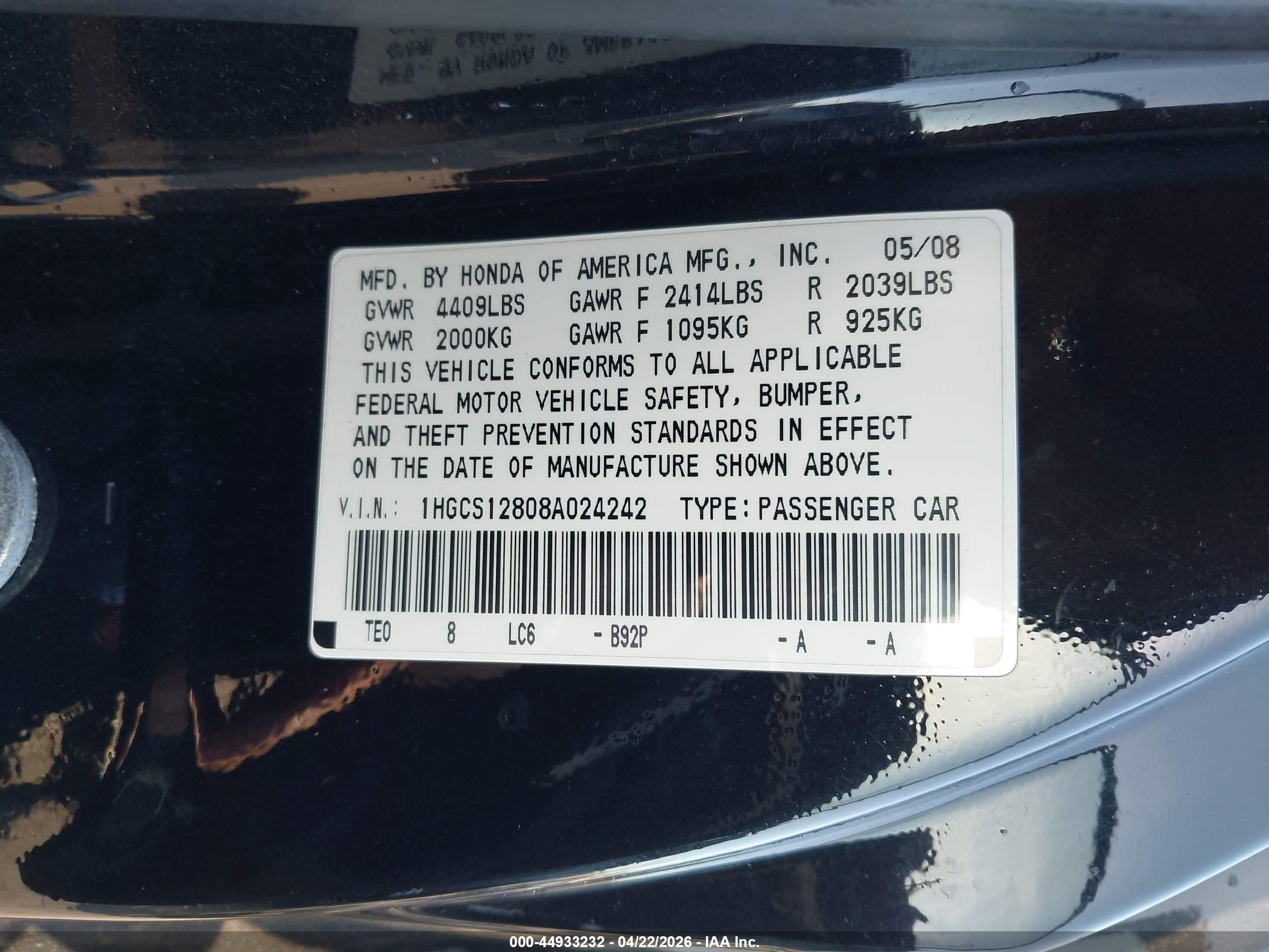 HONDA ACCORD image 9