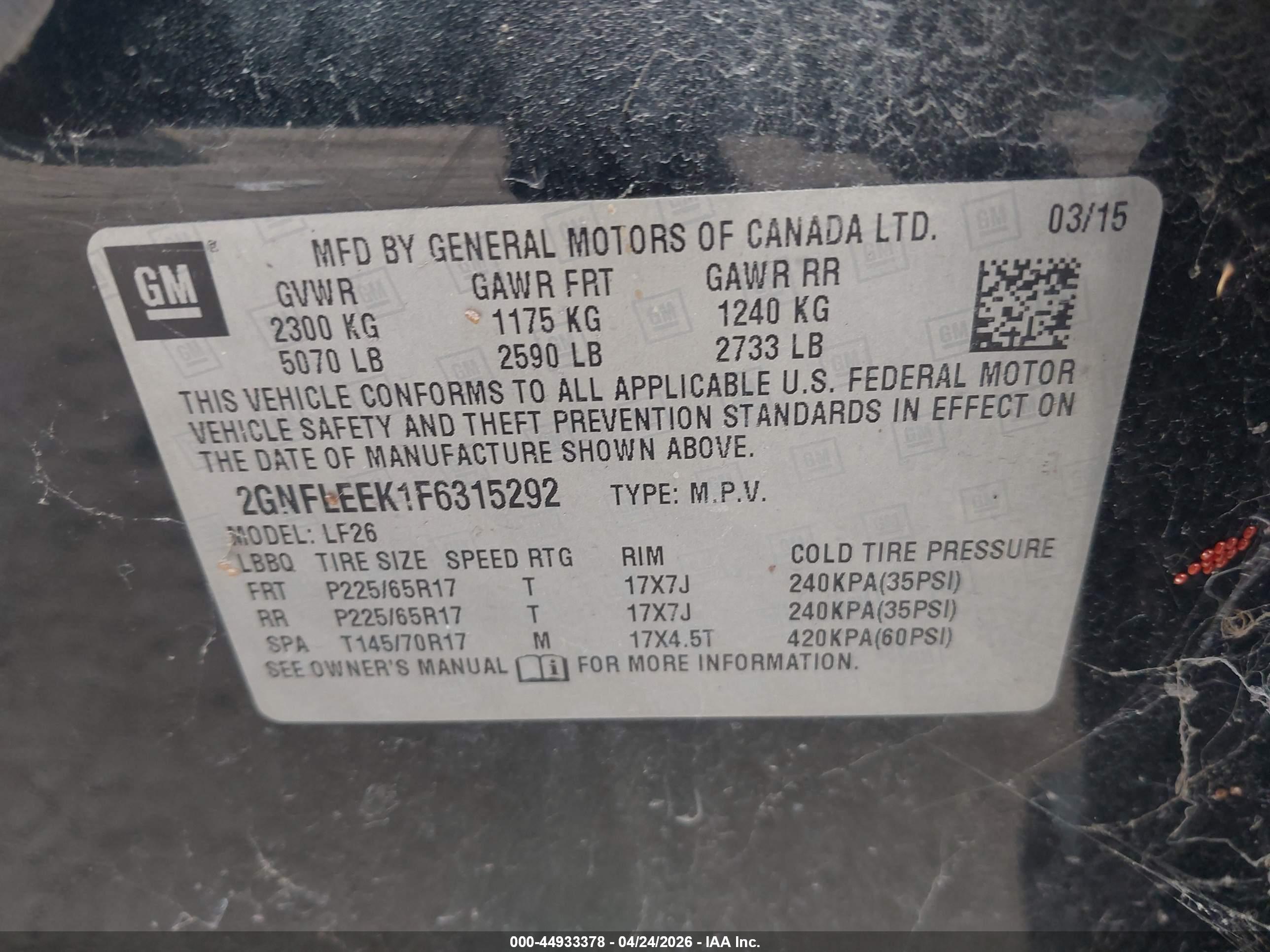 CHEVROLET EQUINOX image 9