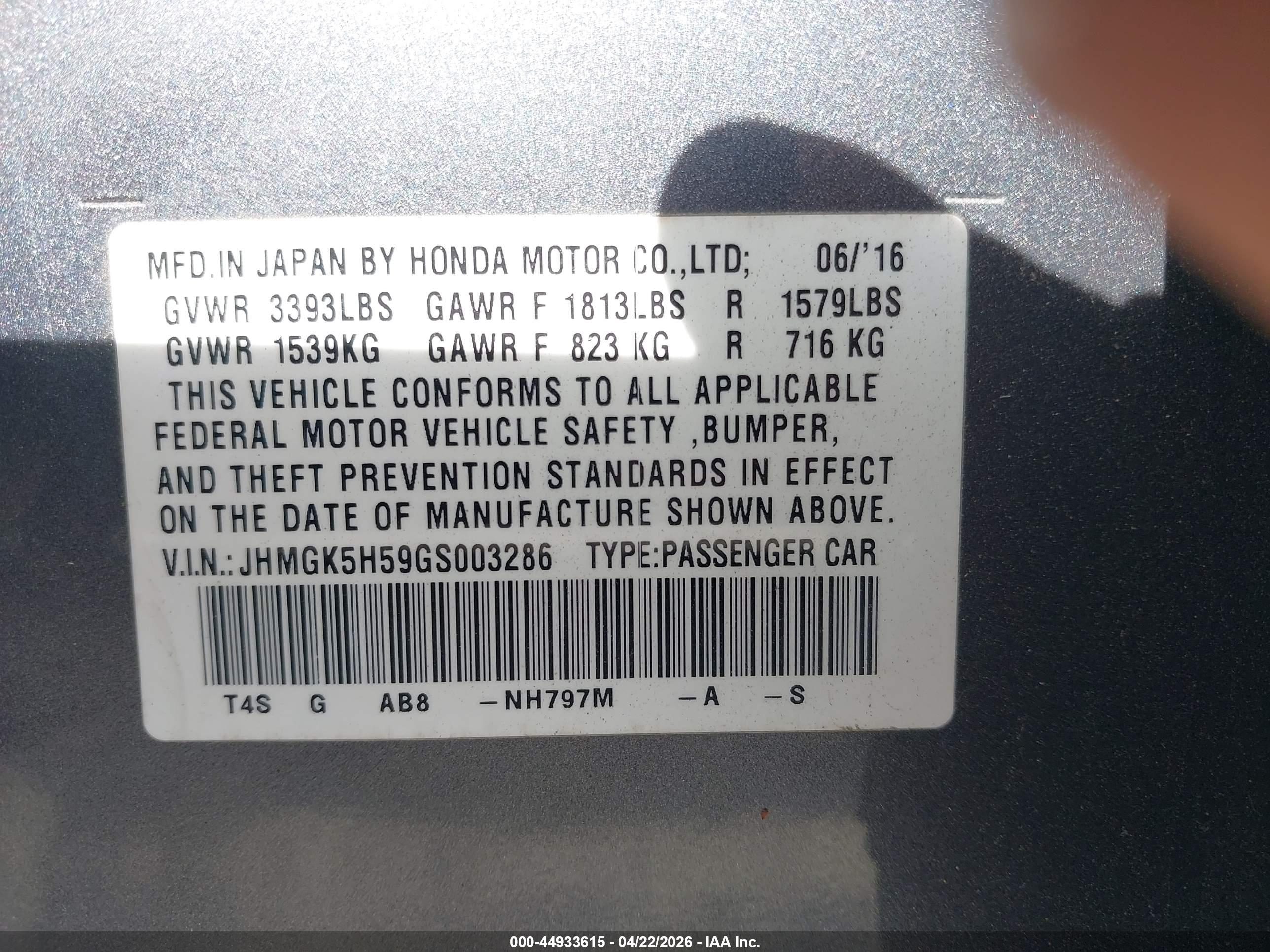 HONDA FIT image 9