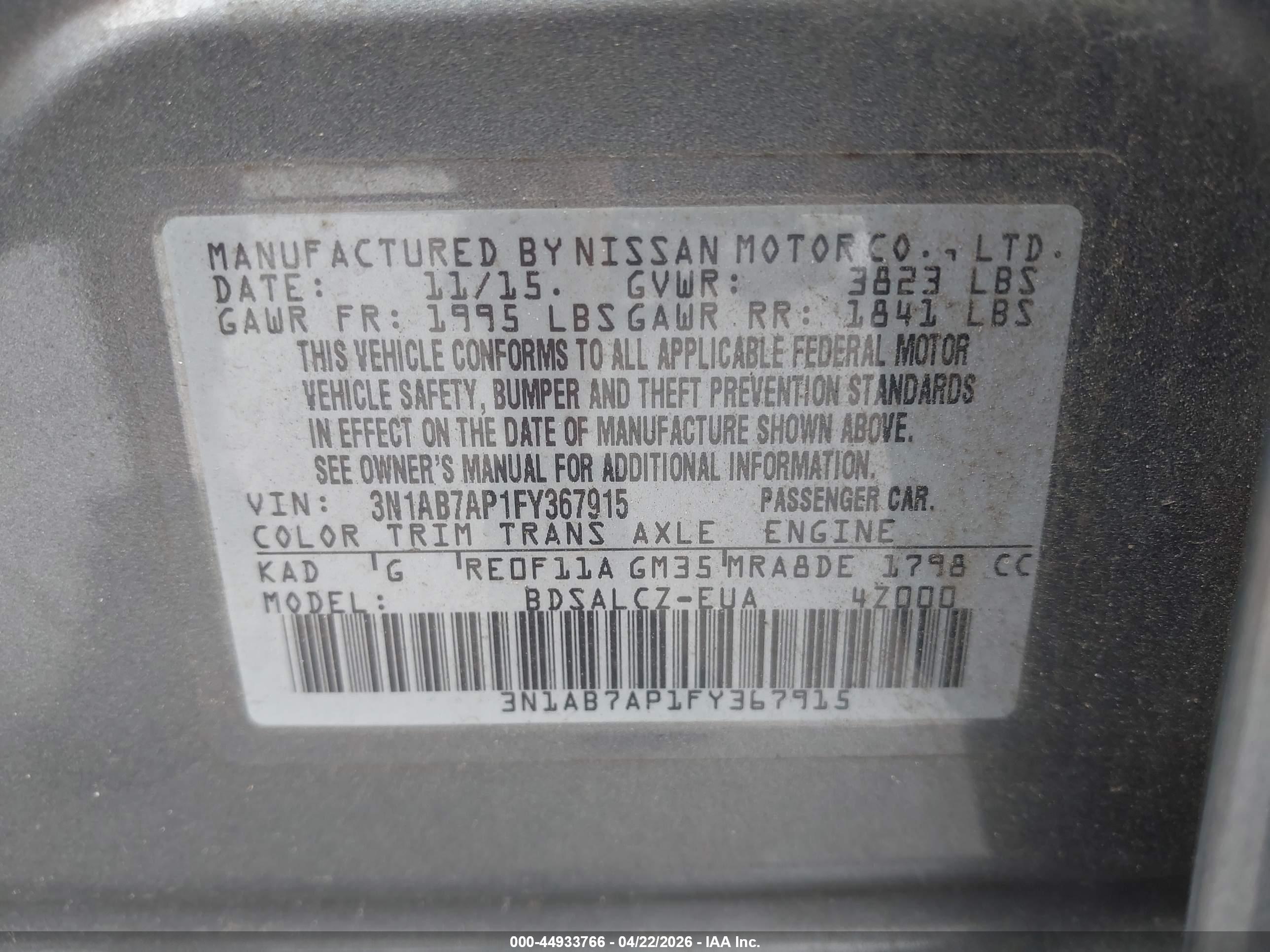NISSAN SENTRA image 9