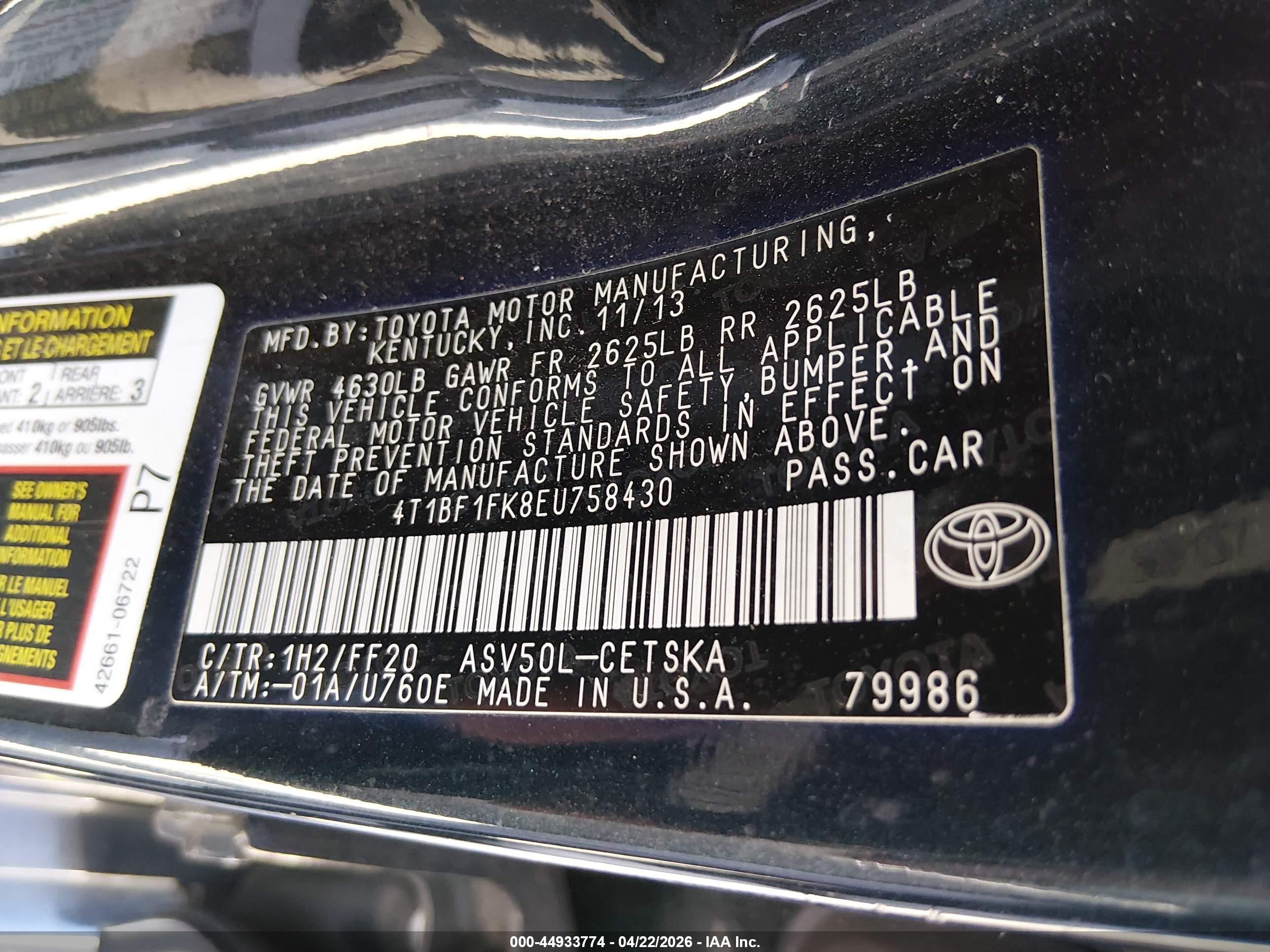TOYOTA CAMRY image 9