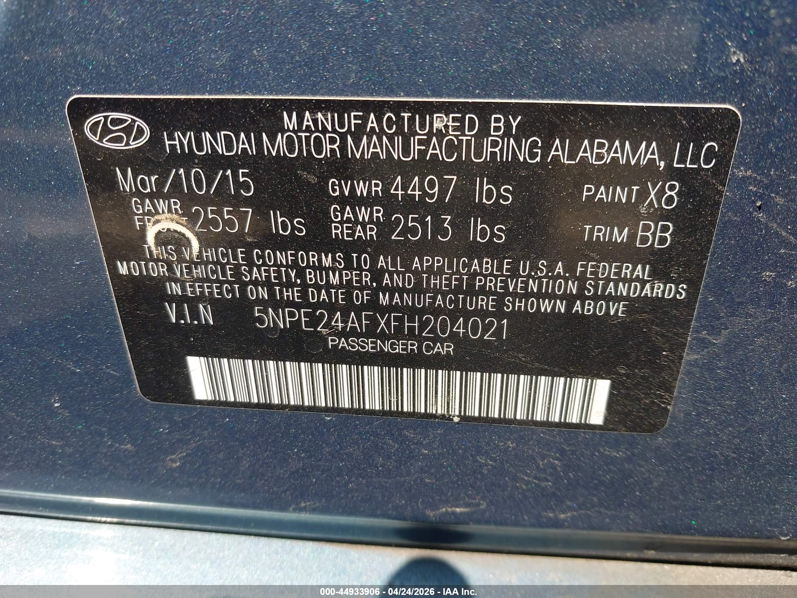 HYUNDAI SONATA image 9