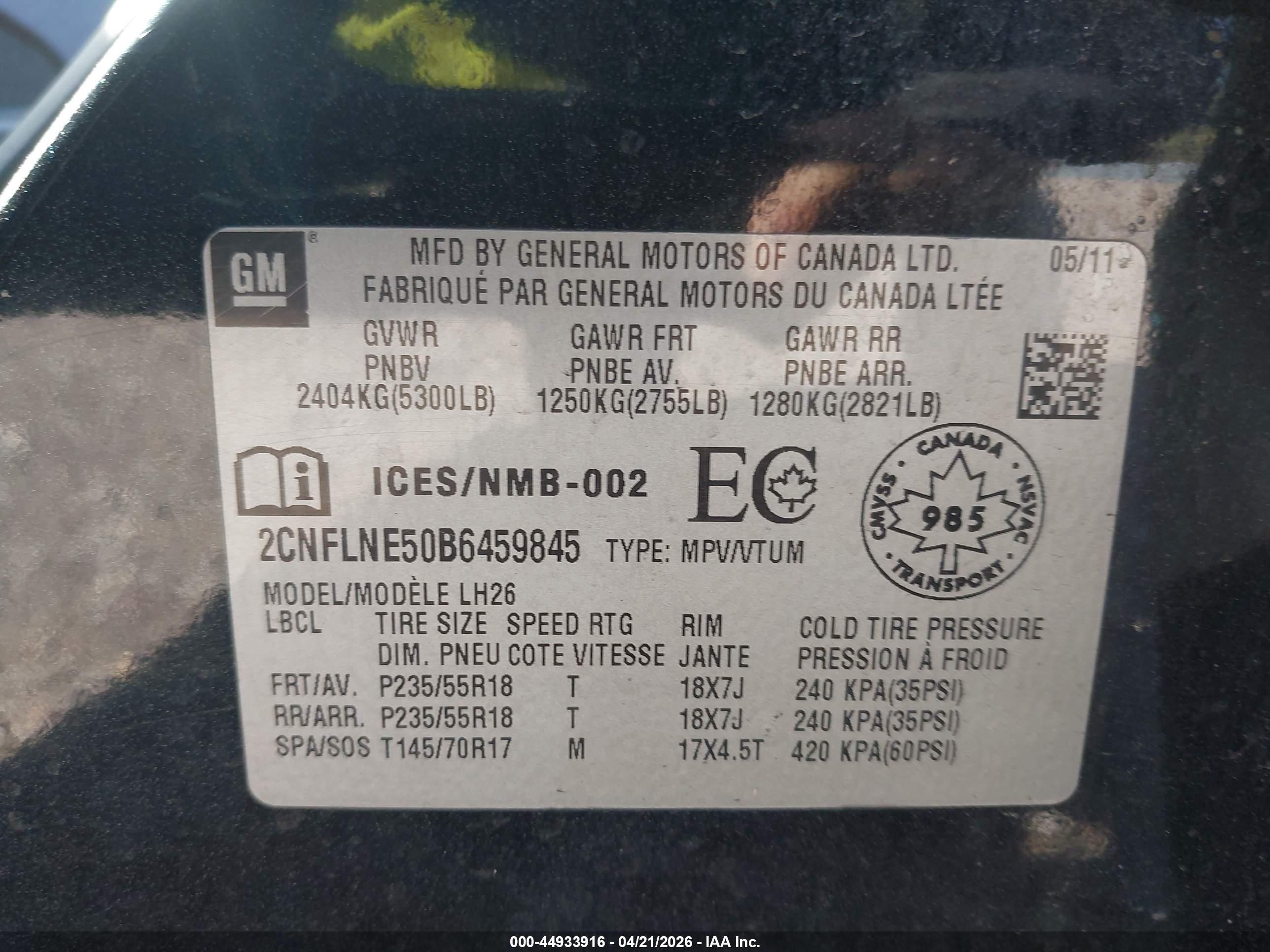 CHEVROLET EQUINOX image 9