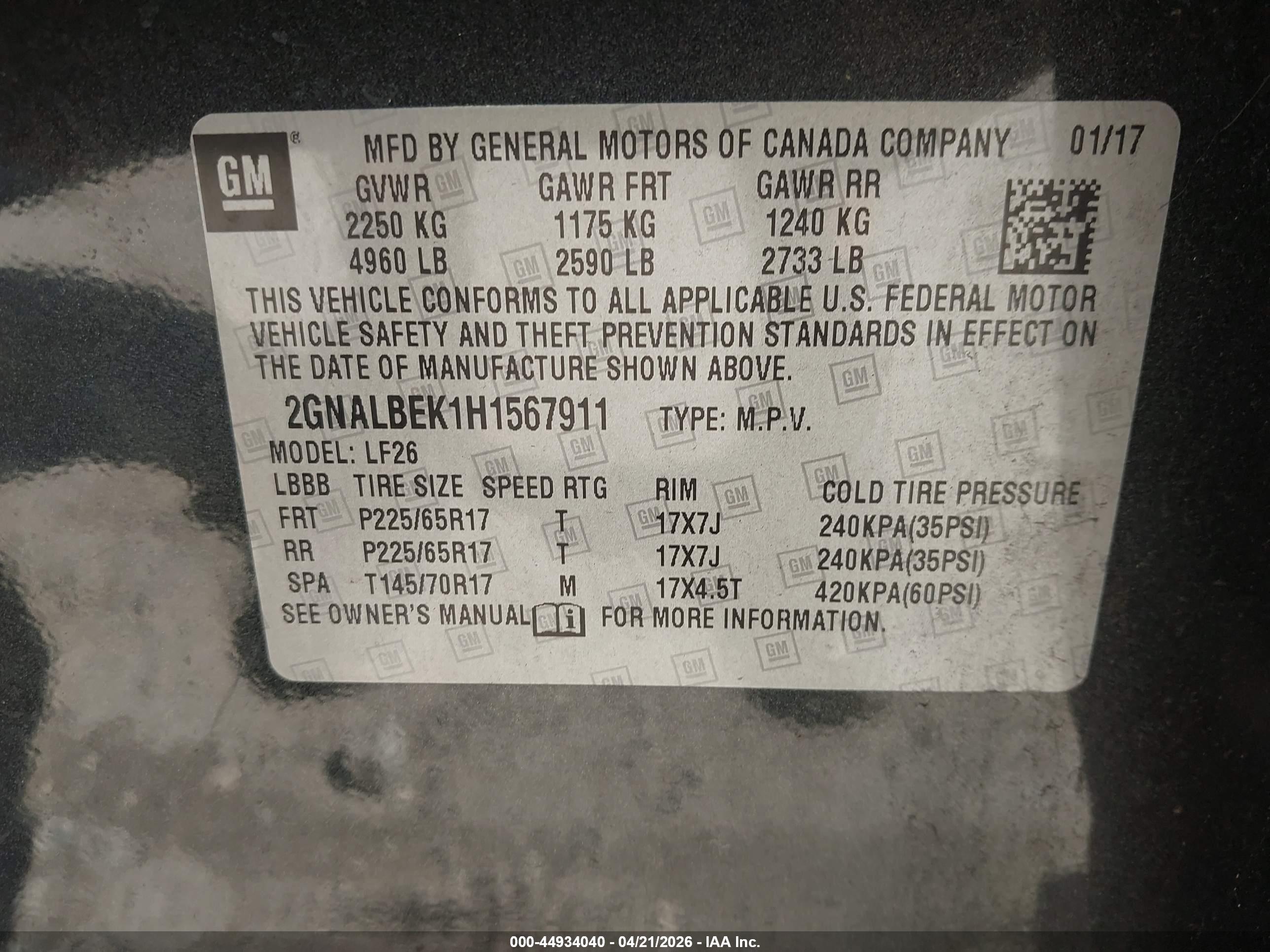 CHEVROLET EQUINOX image 9