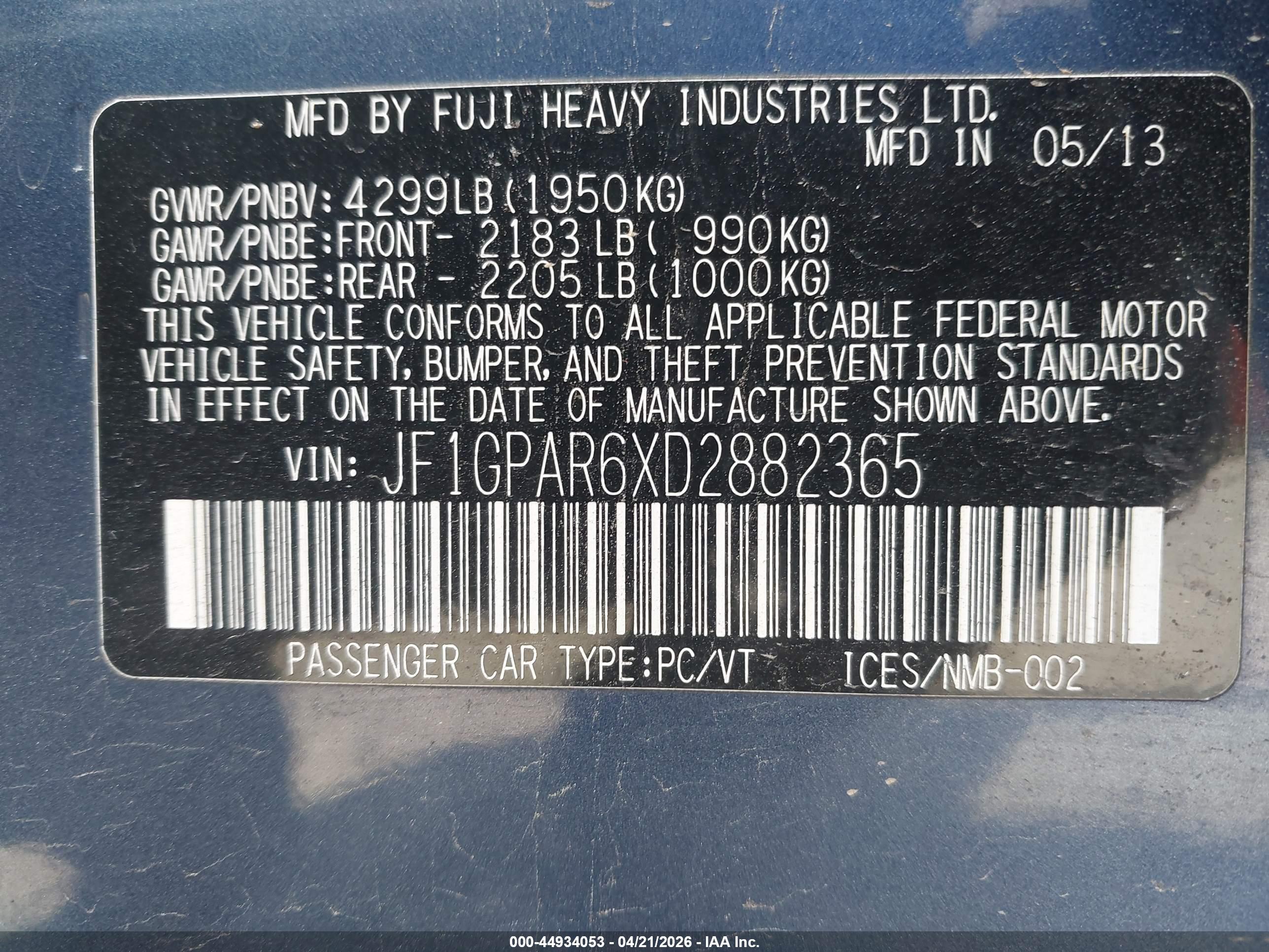 SUBARU IMPREZA image 9