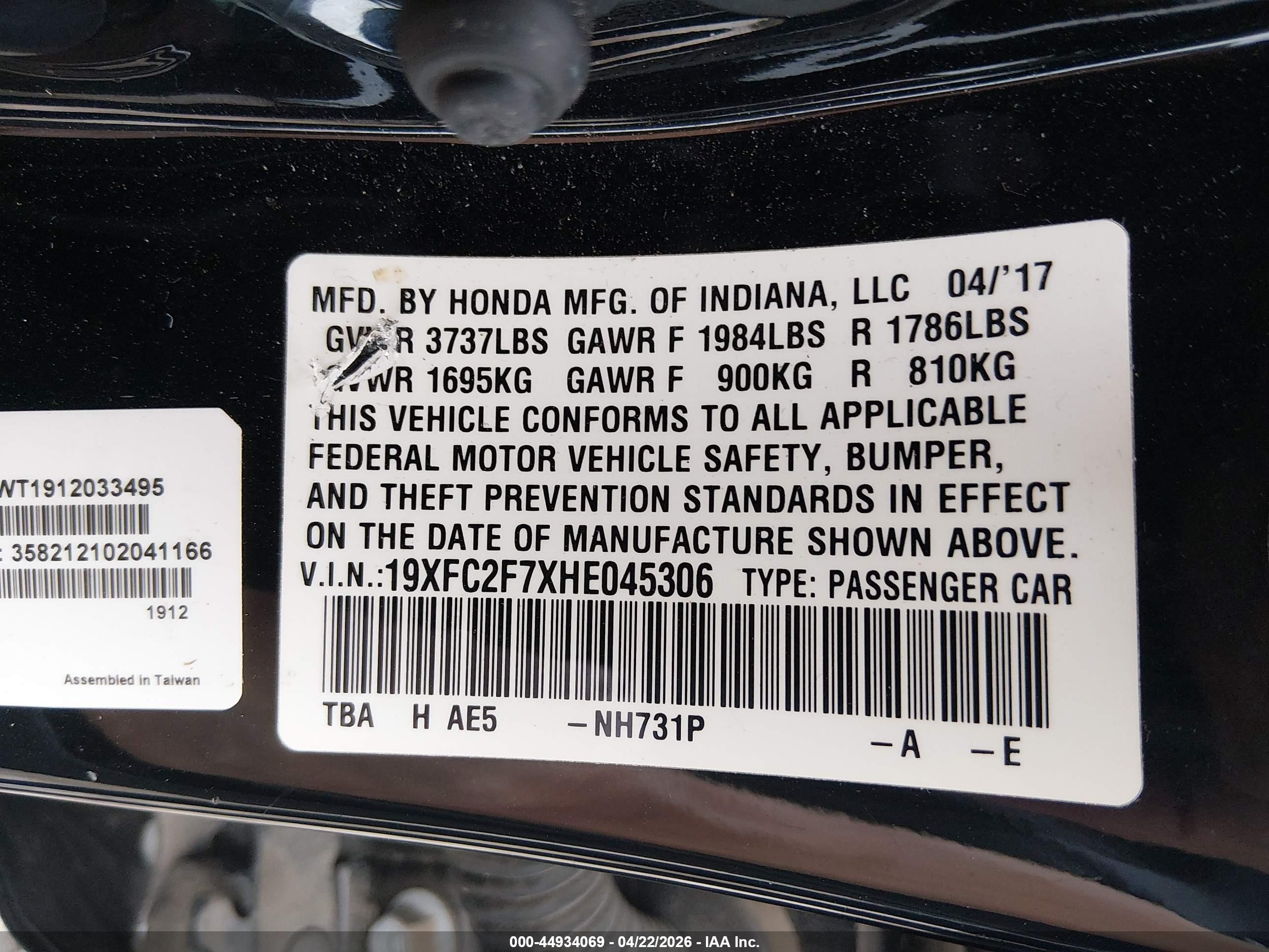 HONDA CIVIC image 9