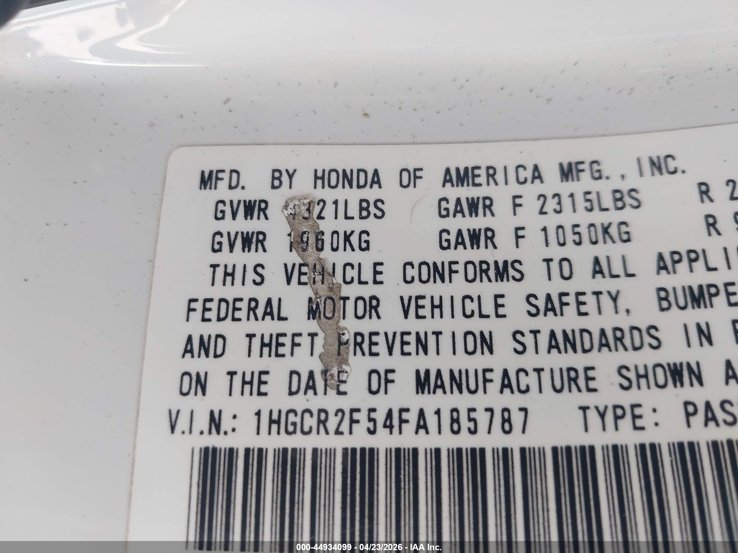 HONDA ACCORD image 9