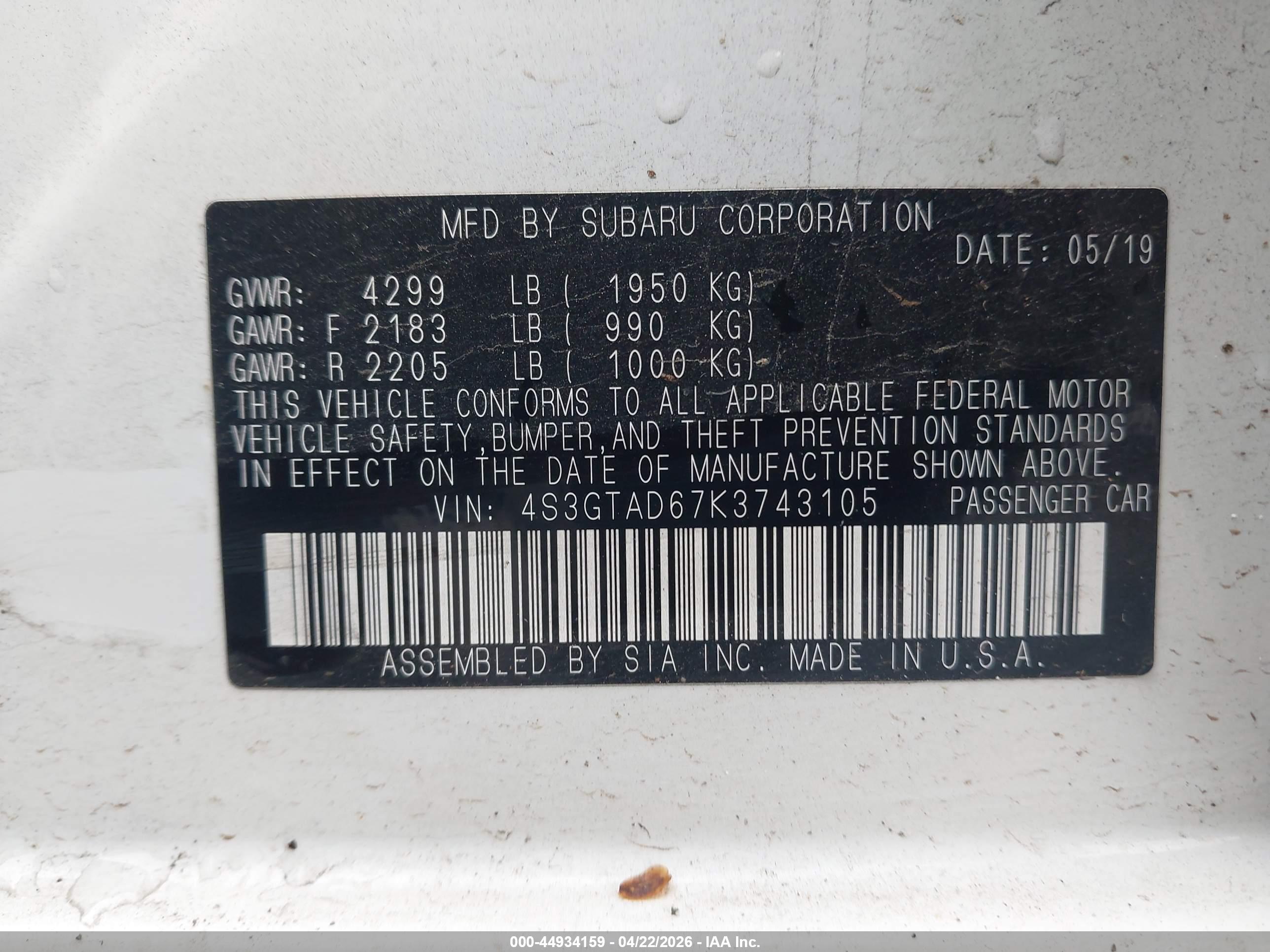 SUBARU IMPREZA image 9