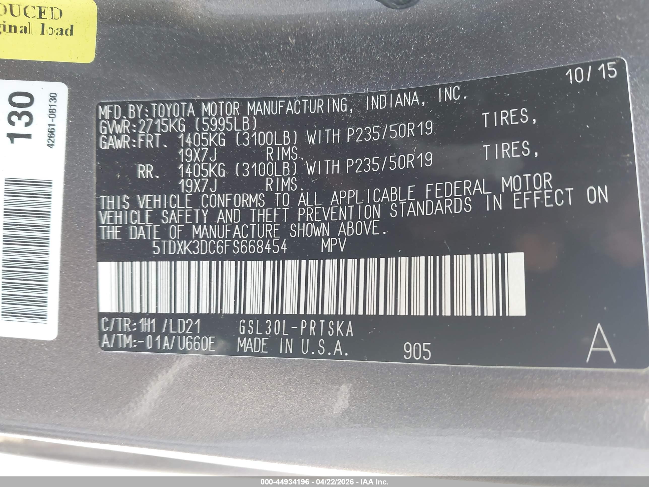 TOYOTA SIENNA image 9
