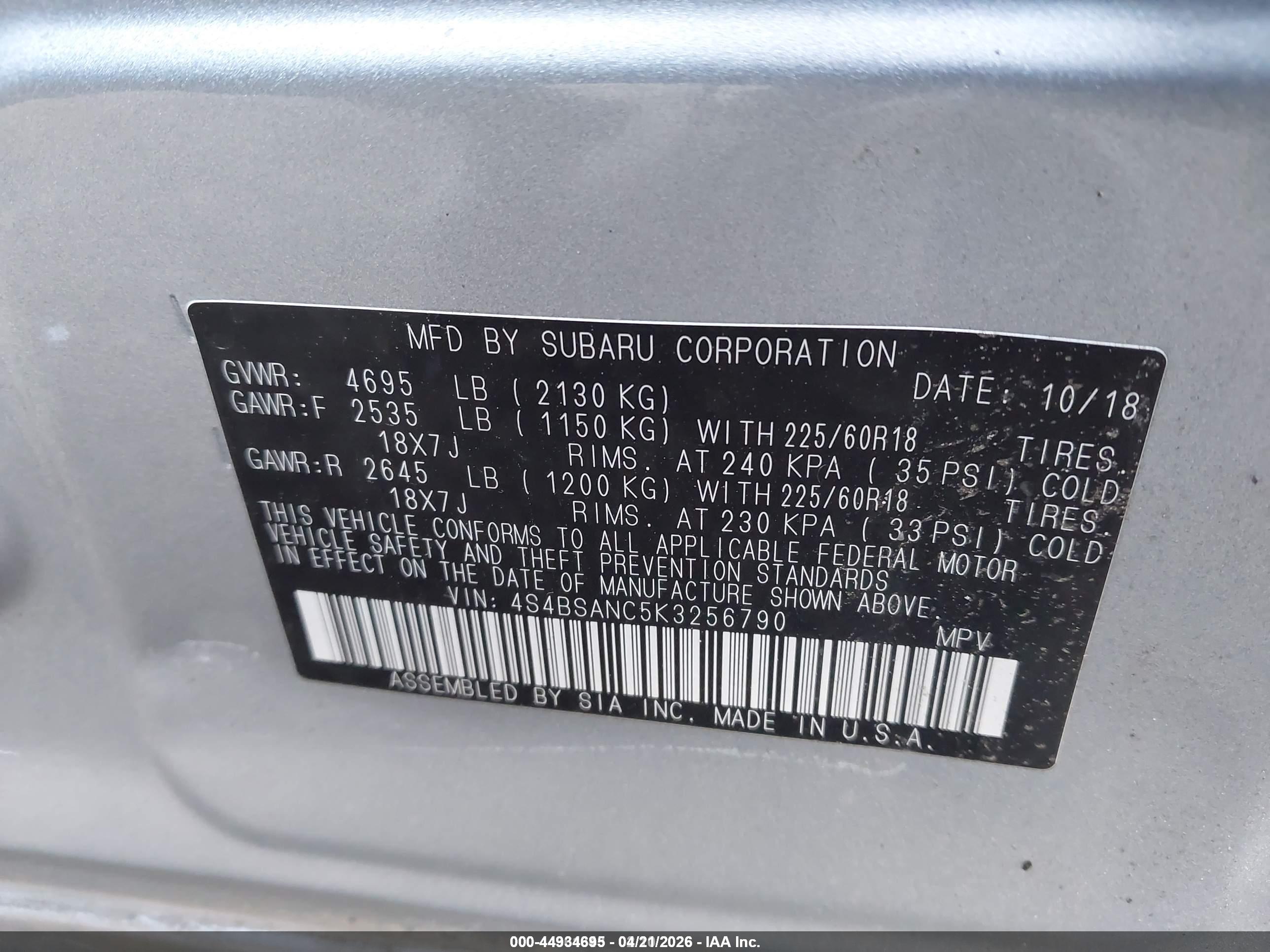 SUBARU OUTBACK image 9