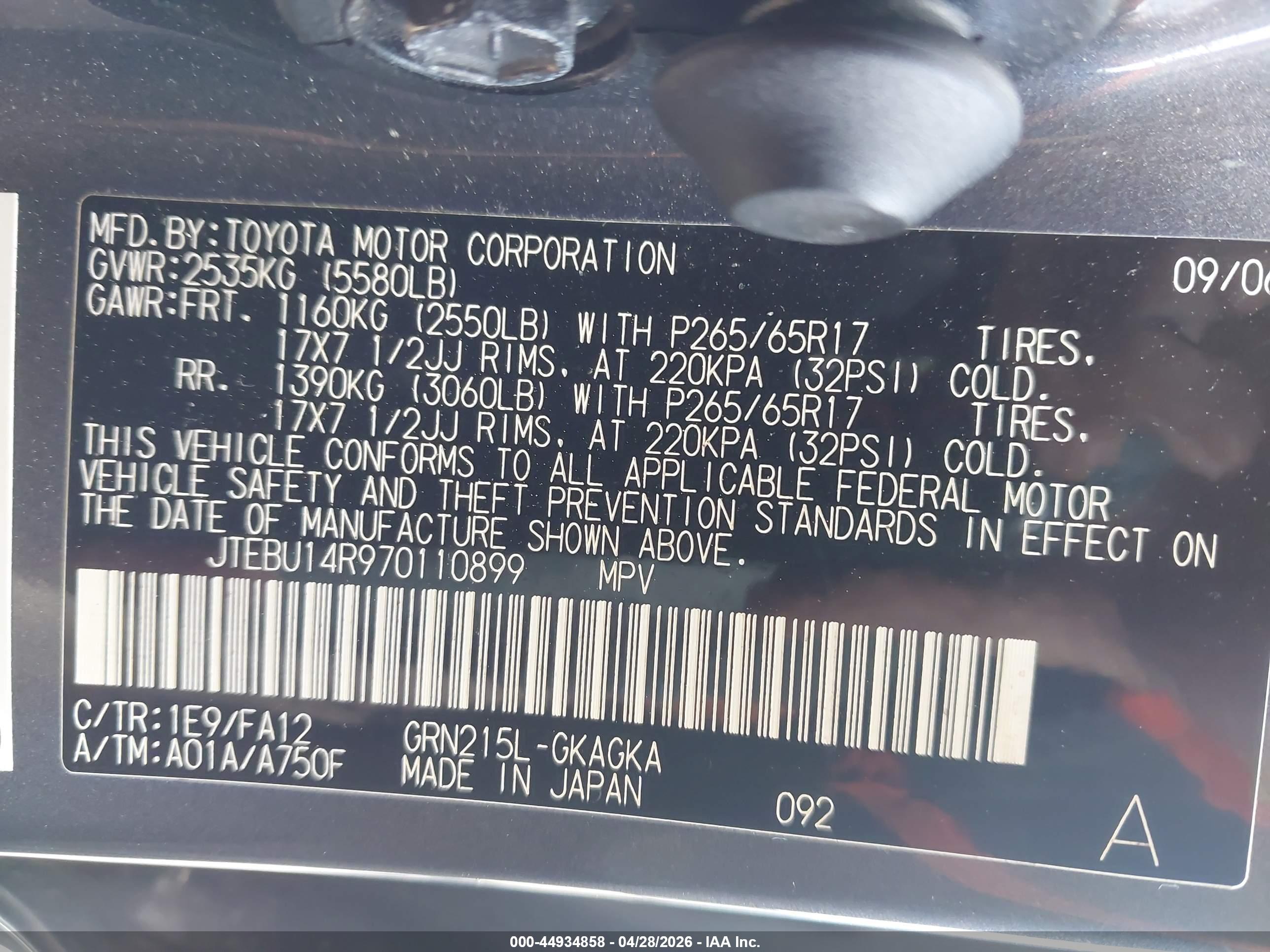 TOYOTA 4RUNNER image 9