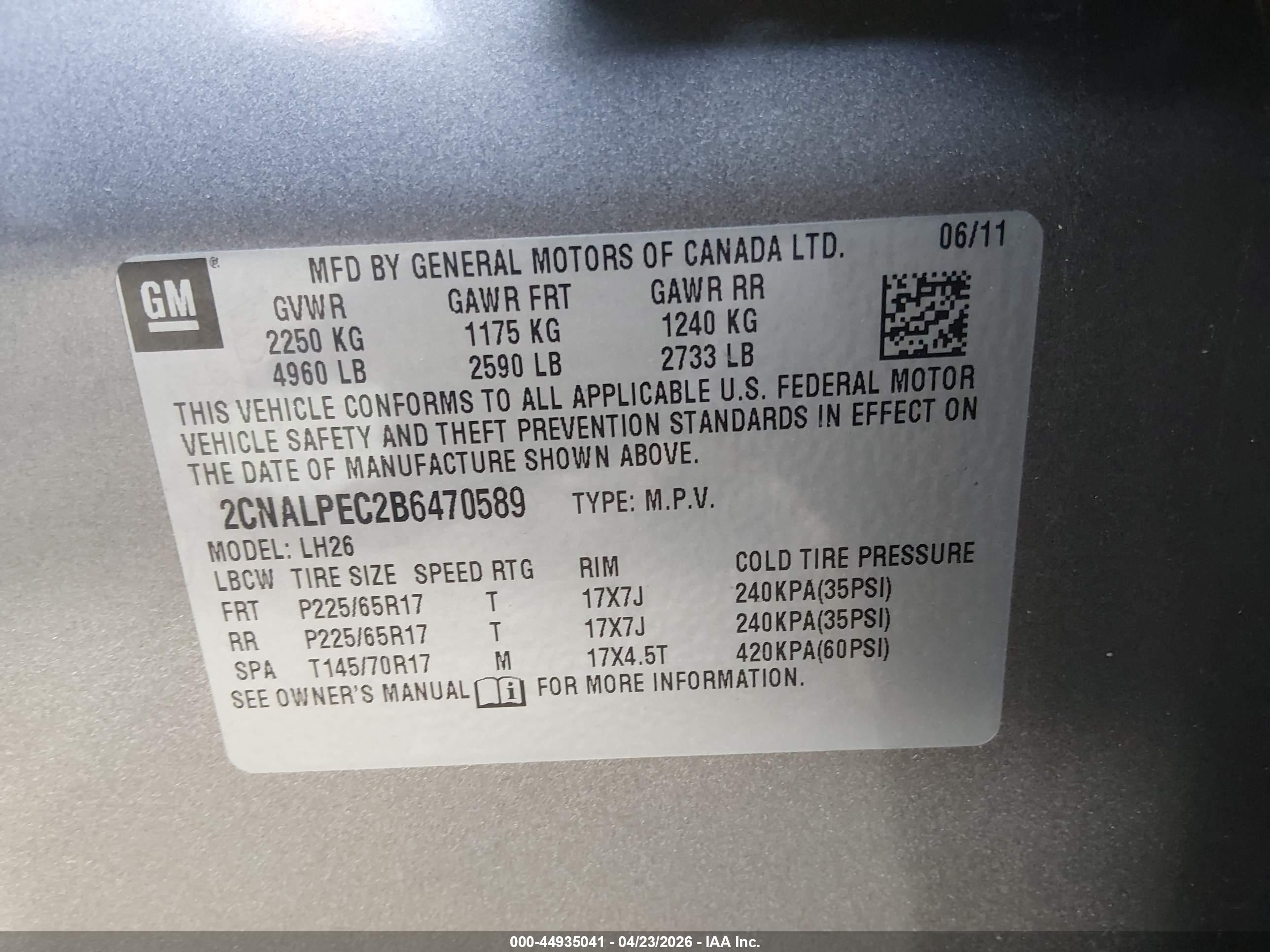 CHEVROLET EQUINOX image 9