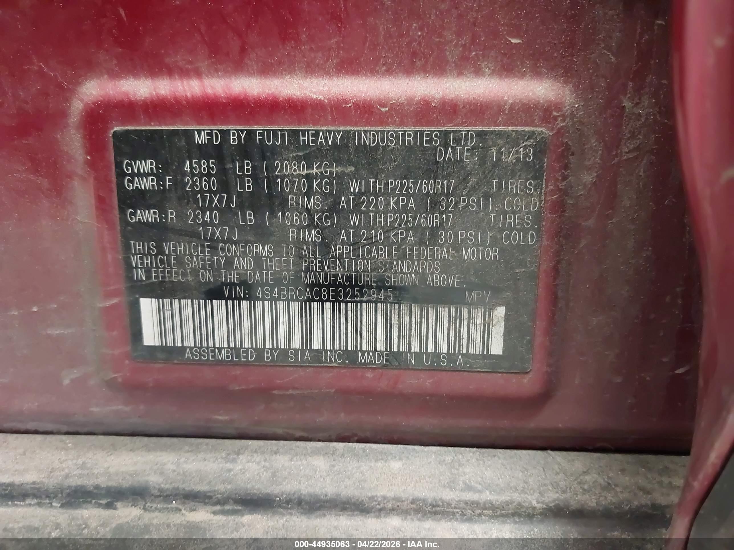 SUBARU OUTBACK image 9