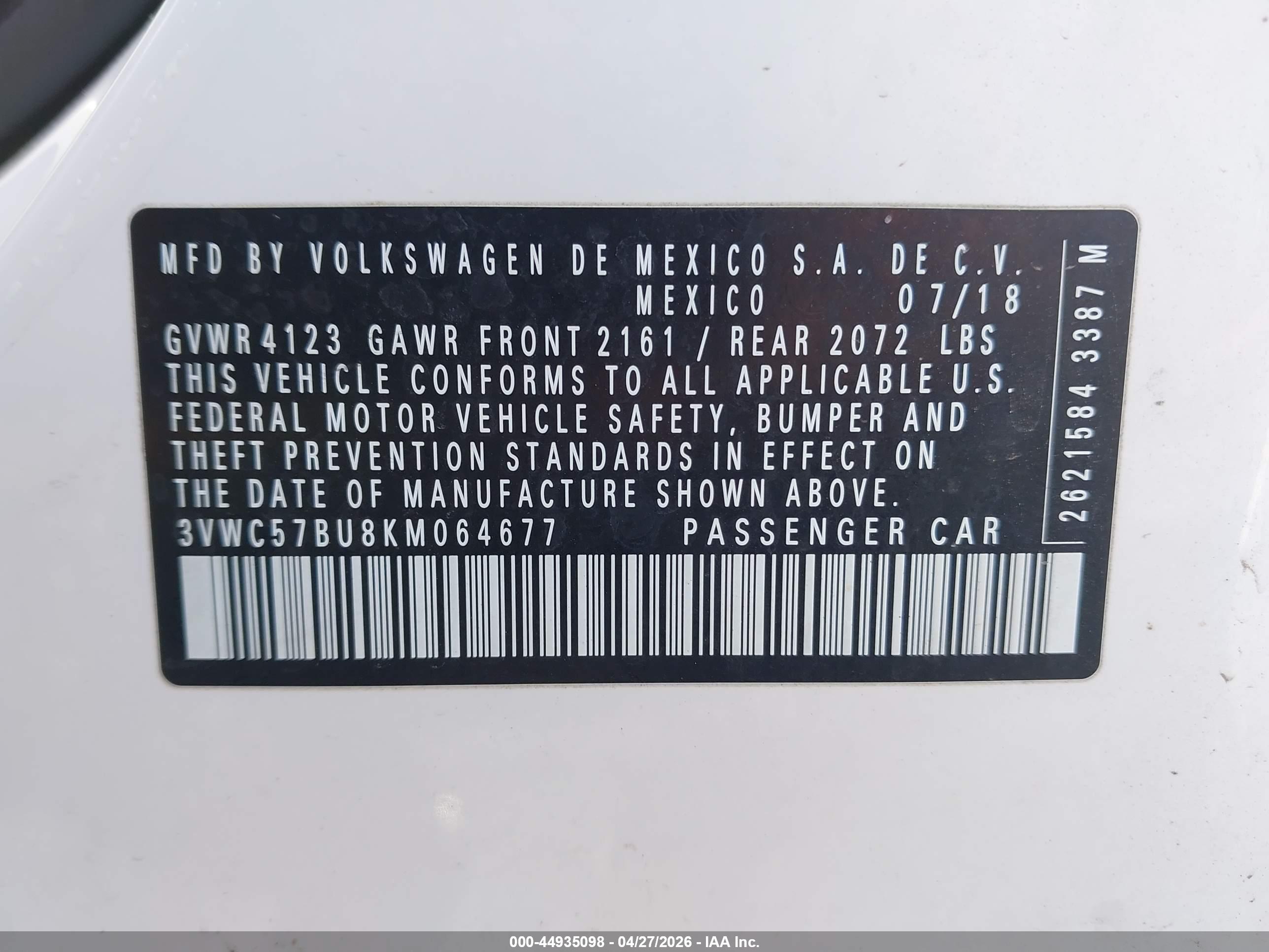 VOLKSWAGEN JETTA image 9