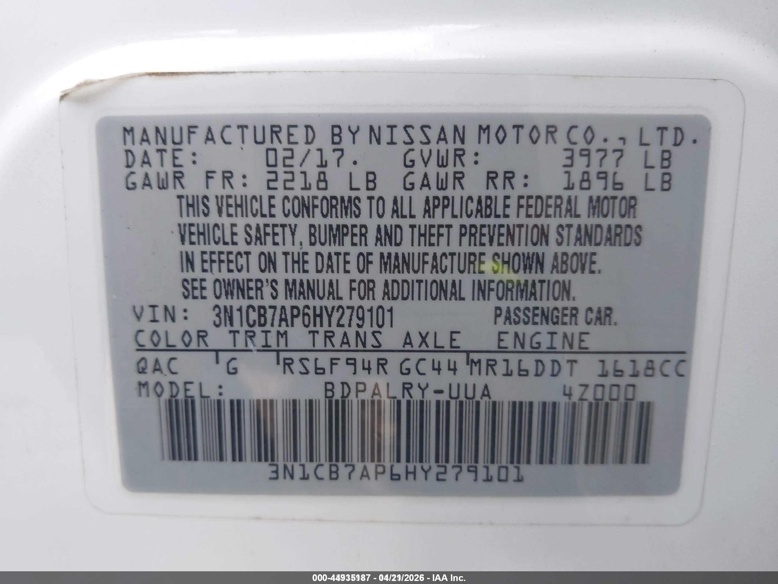 NISSAN SENTRA image 9