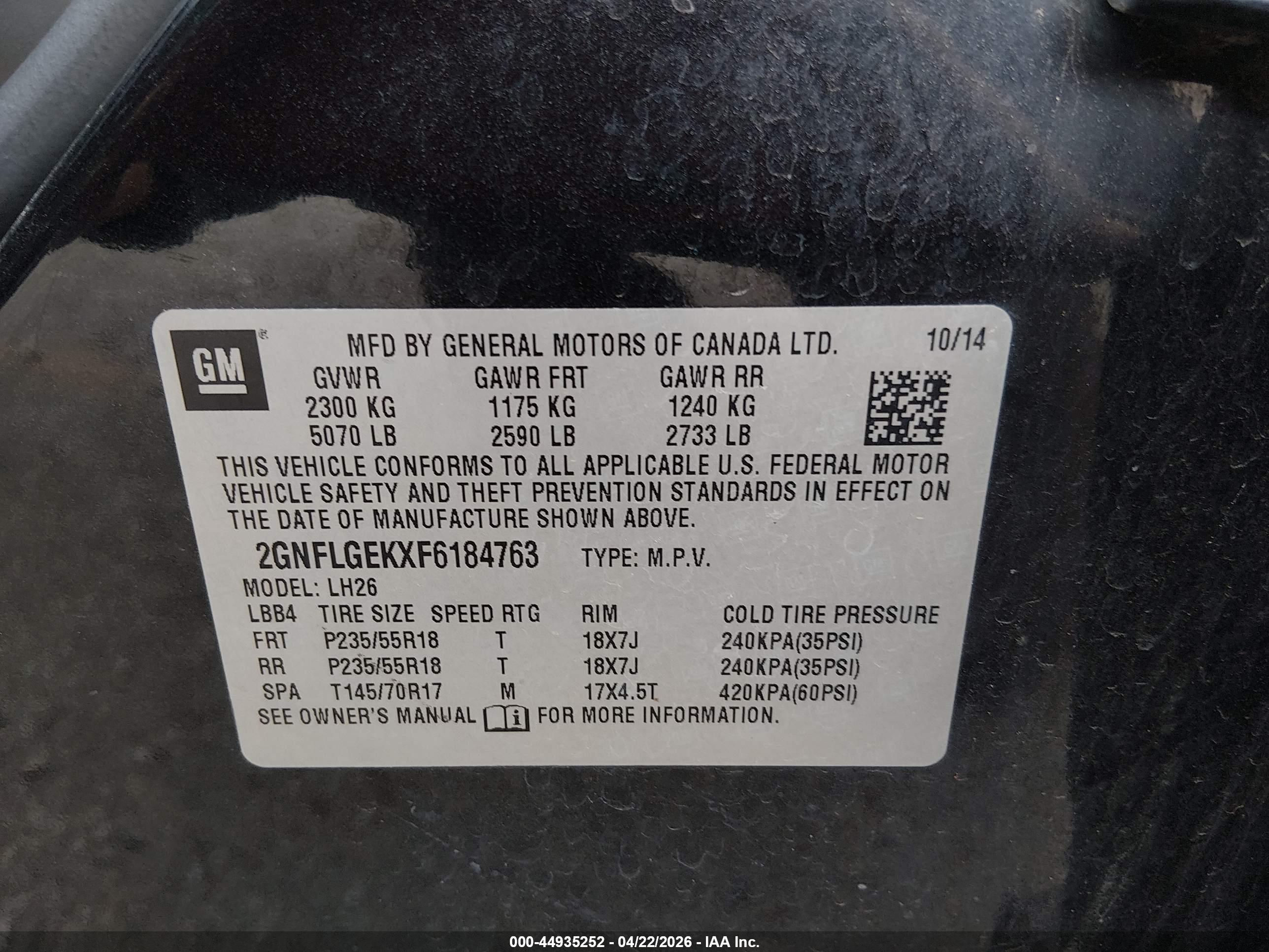 CHEVROLET EQUINOX image 9