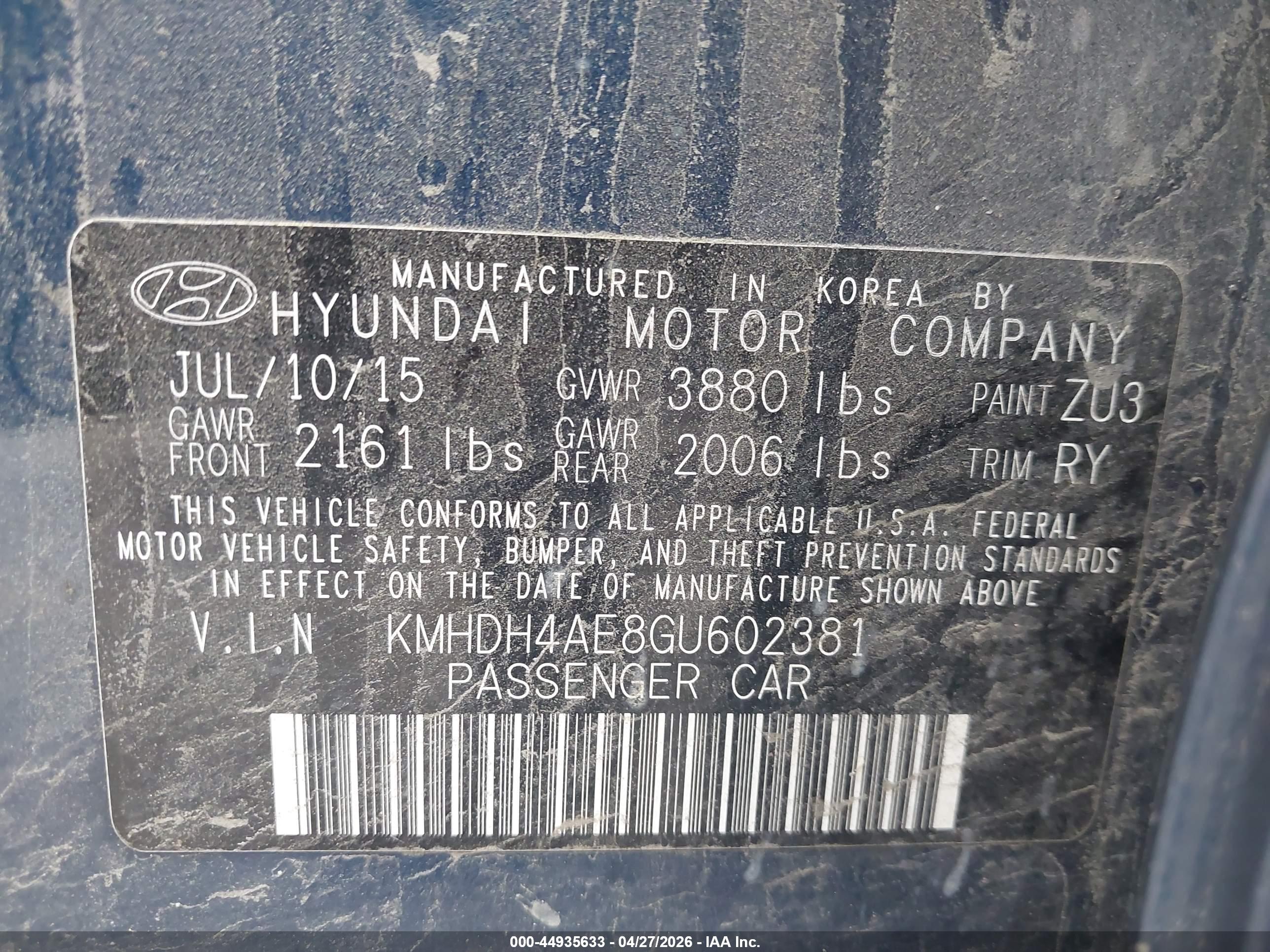 HYUNDAI ELANTRA image 9