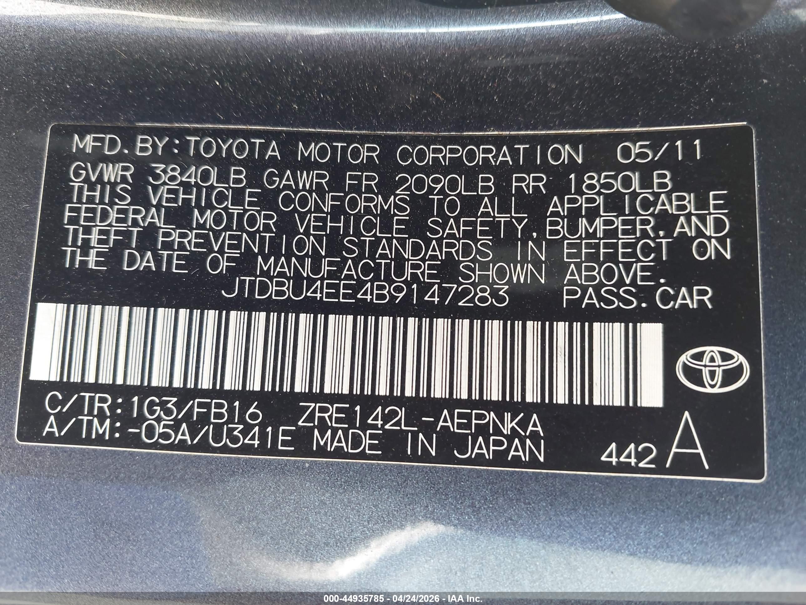 TOYOTA COROLLA image 9