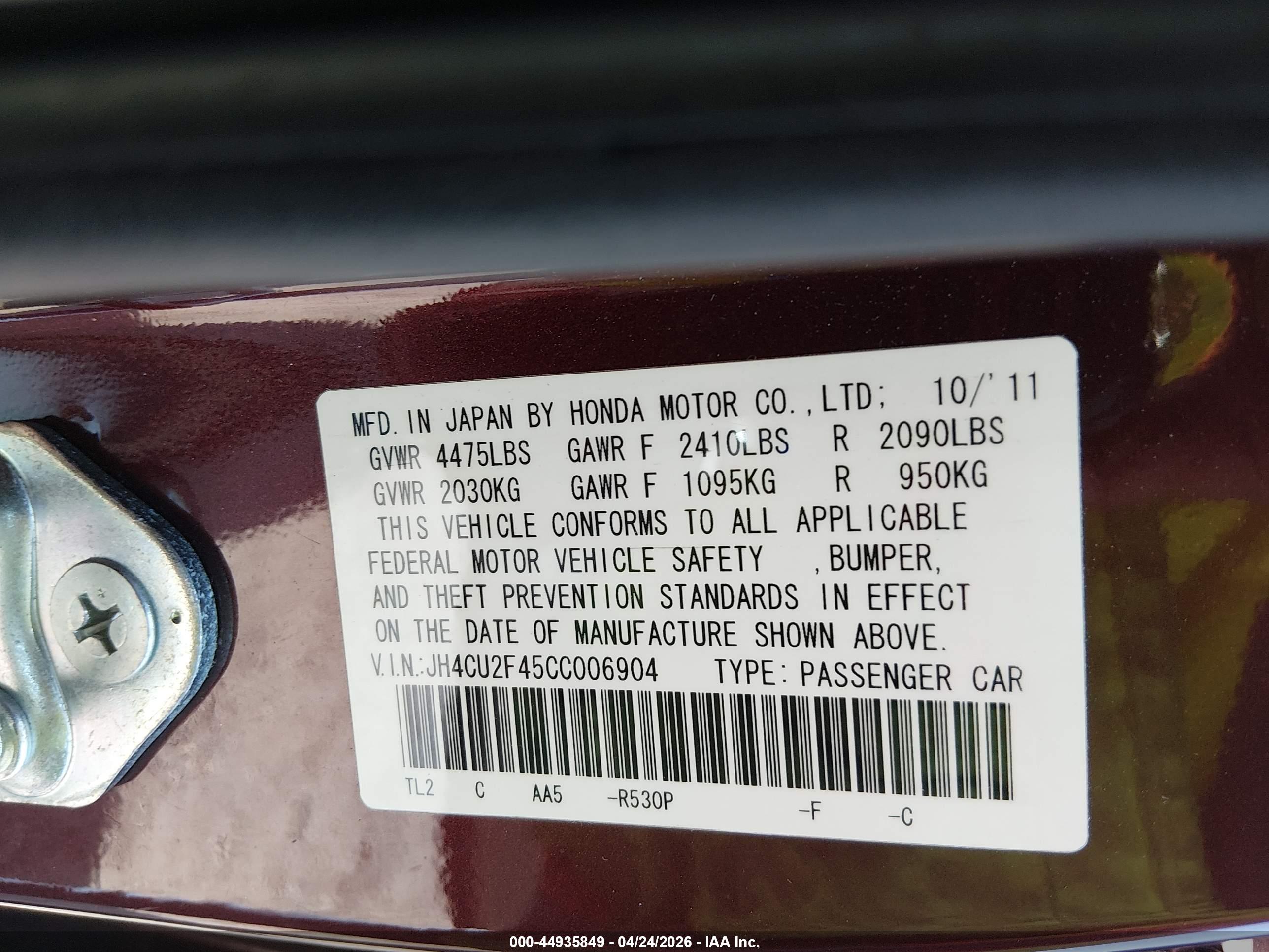 ACURA TSX image 9