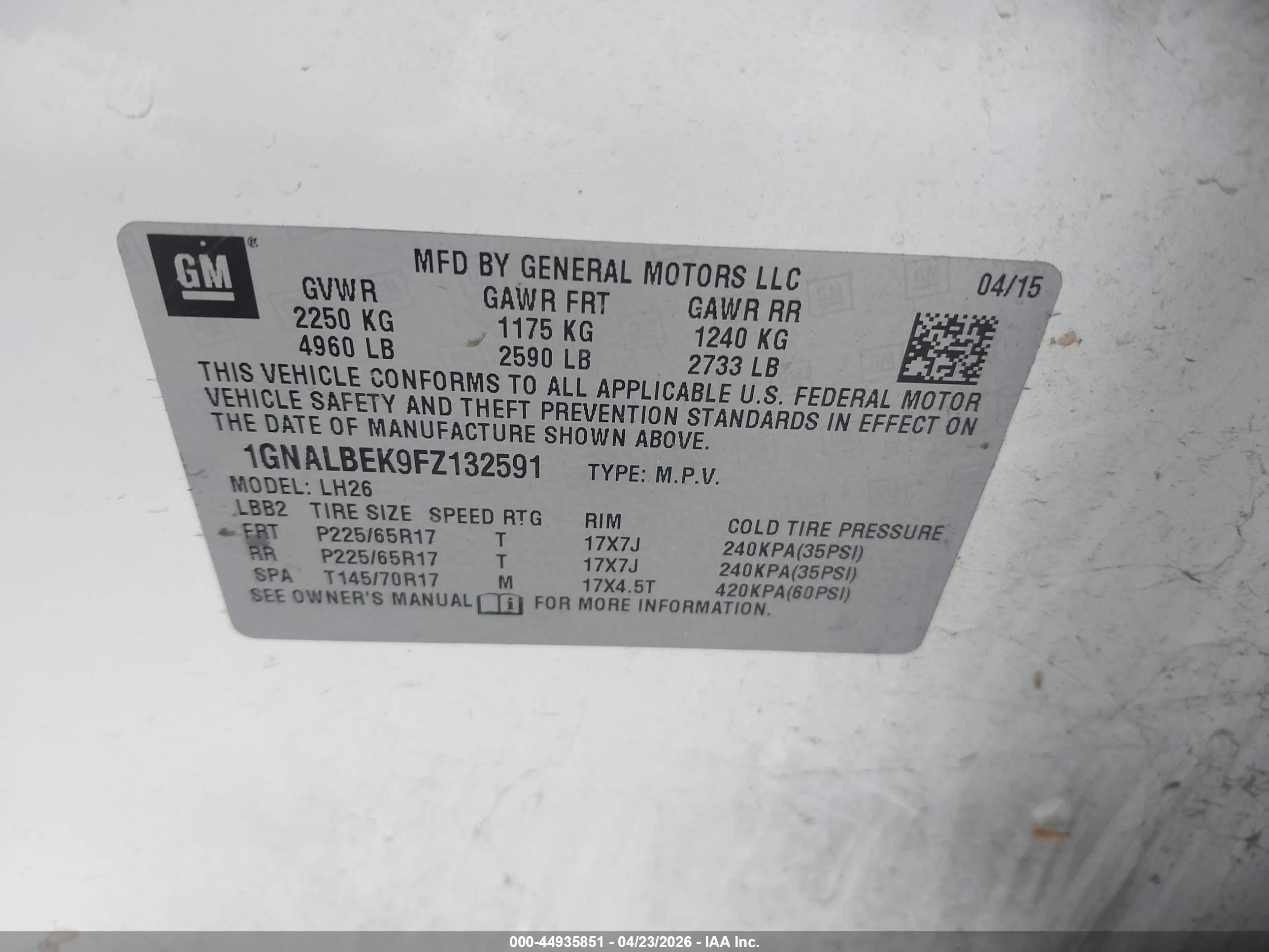 CHEVROLET EQUINOX image 9