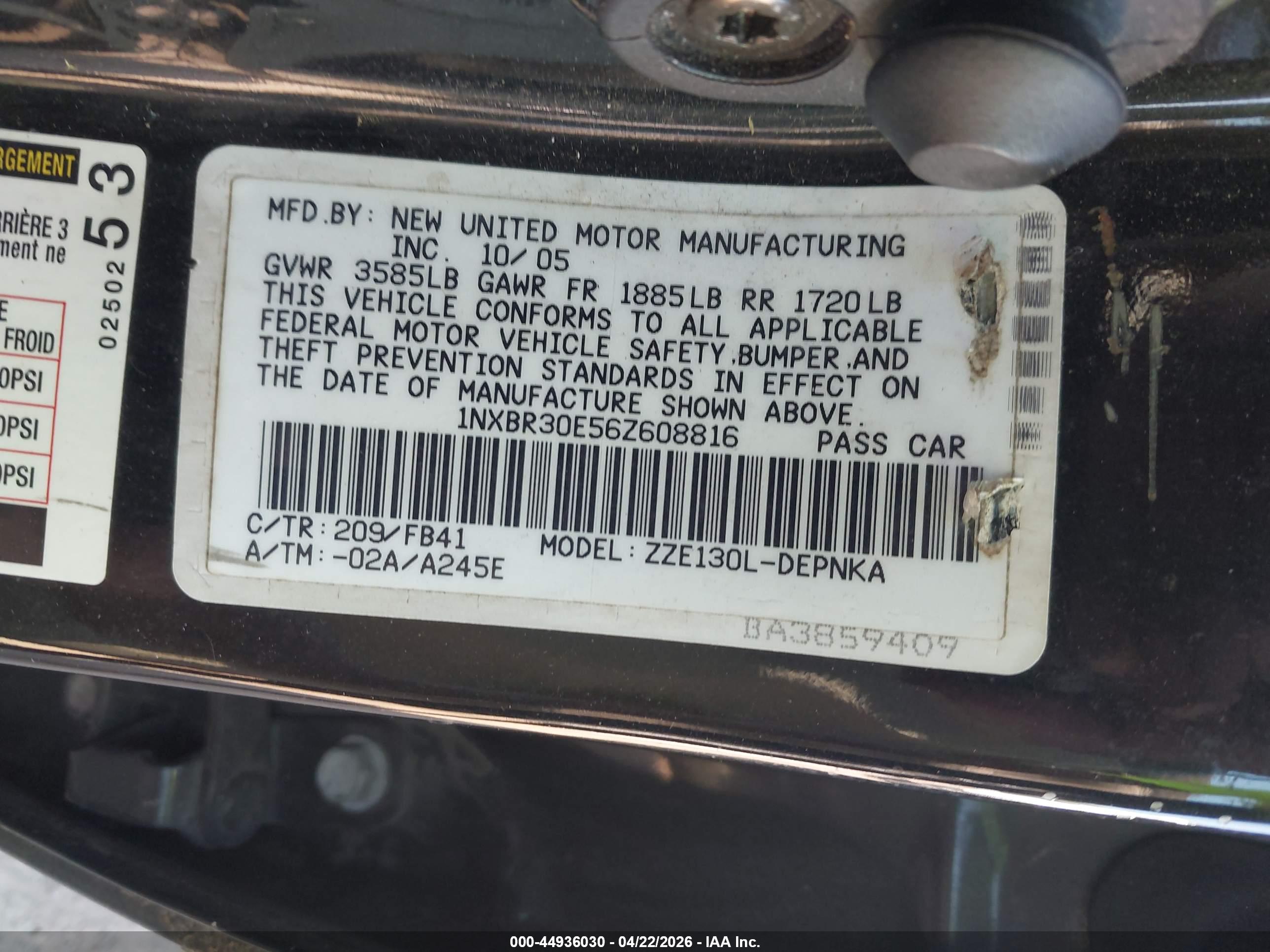 TOYOTA COROLLA image 9