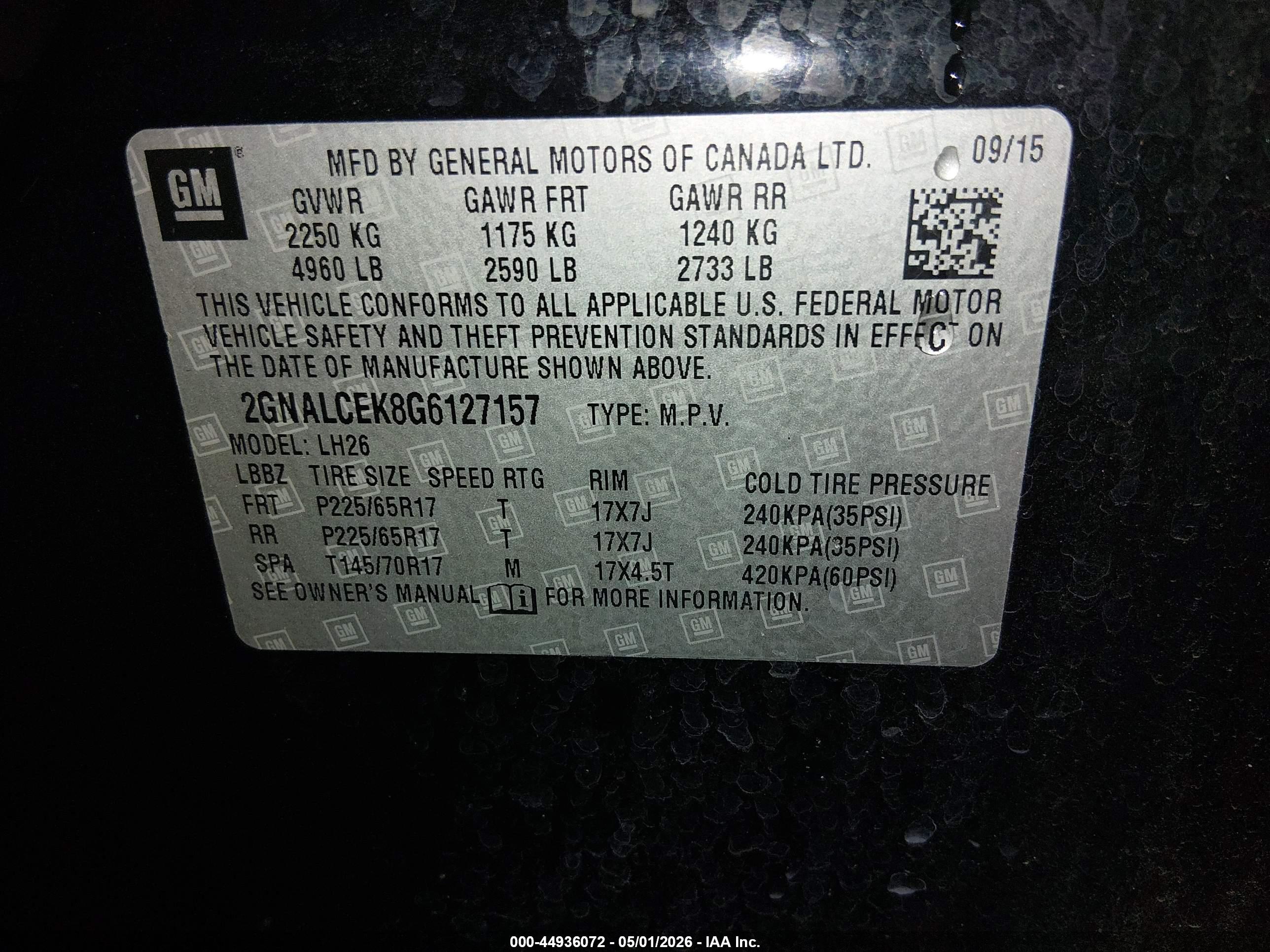 CHEVROLET EQUINOX image 9