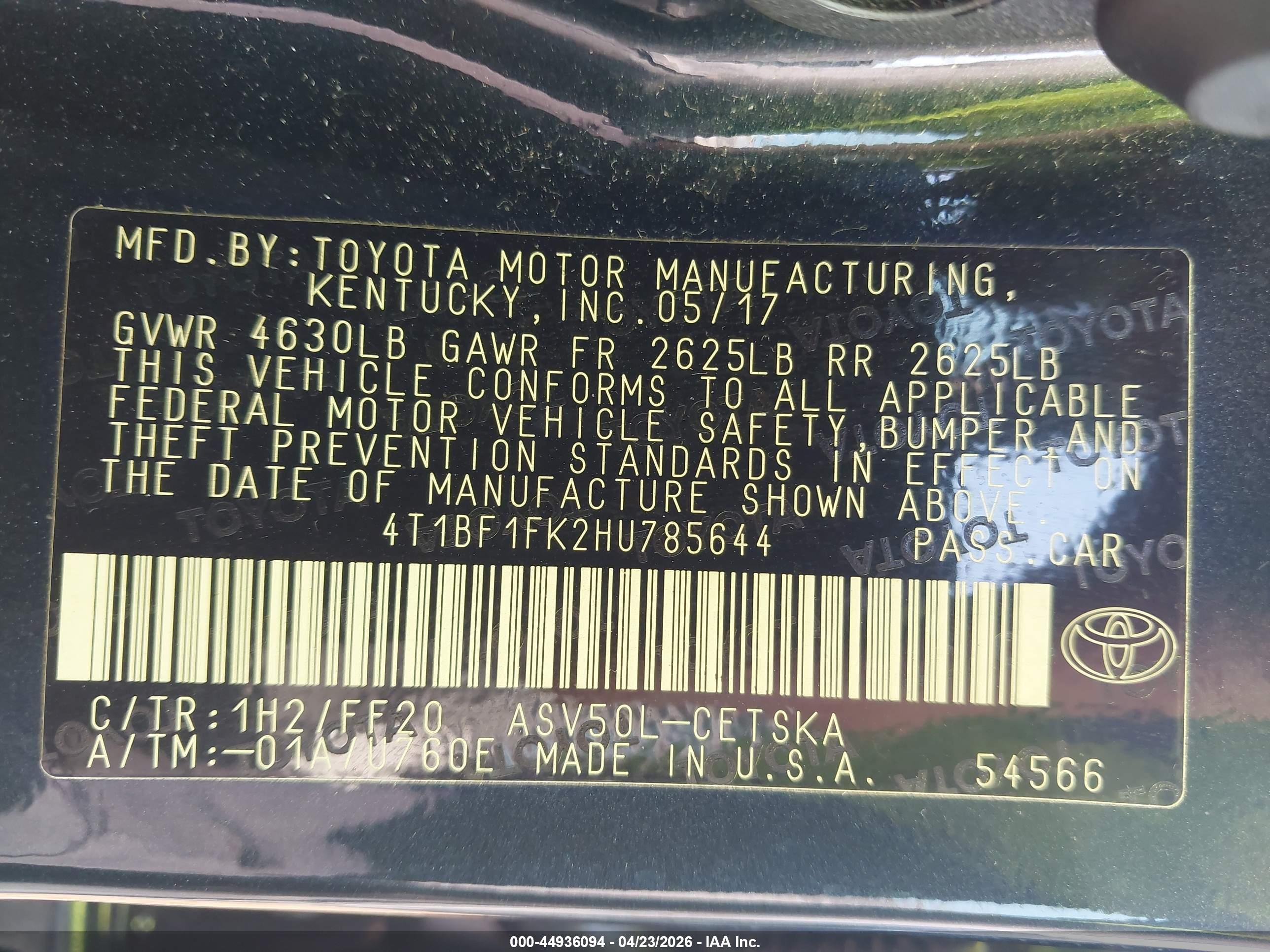 TOYOTA CAMRY image 9