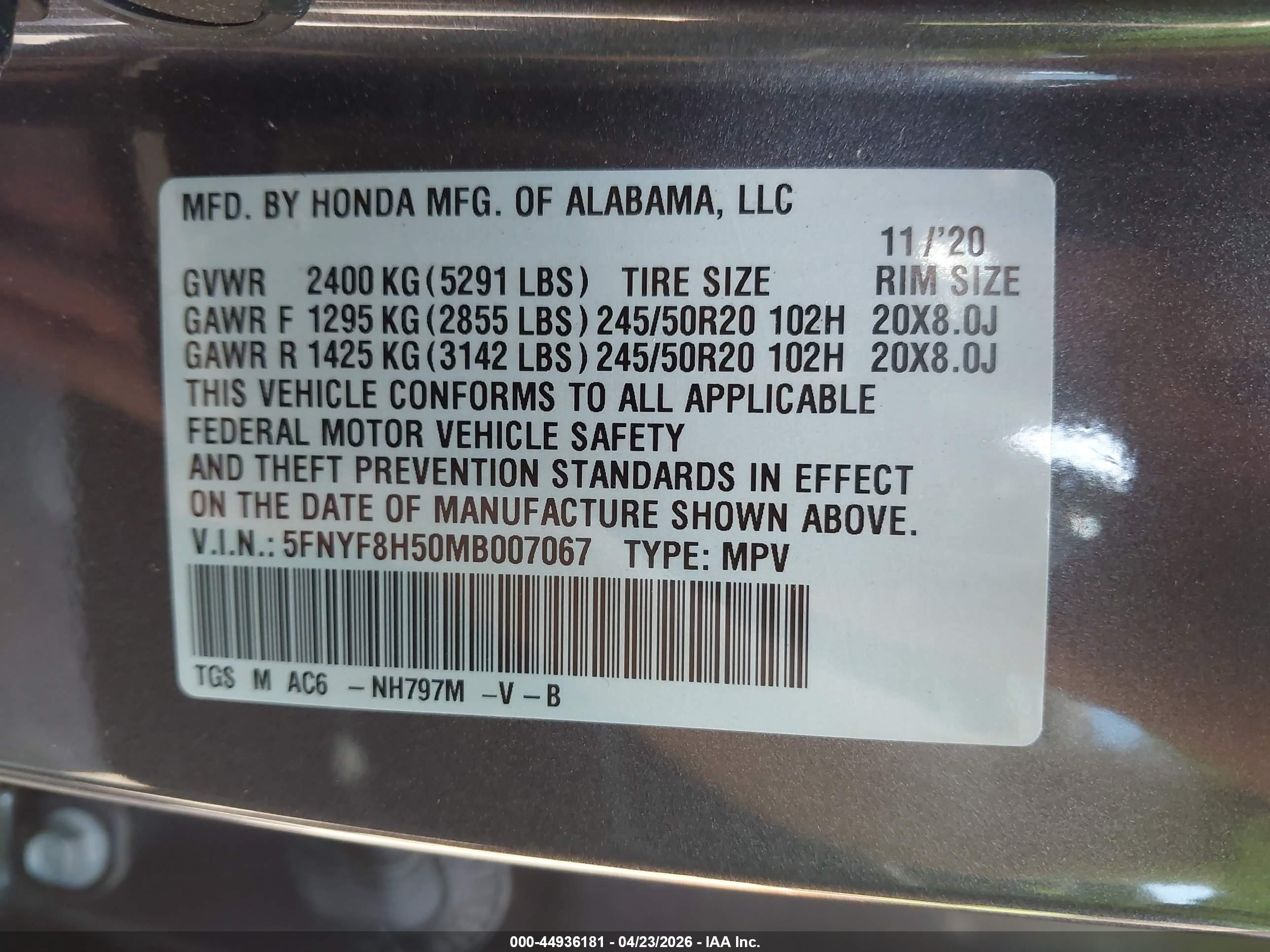 HONDA PASSPORT image 9