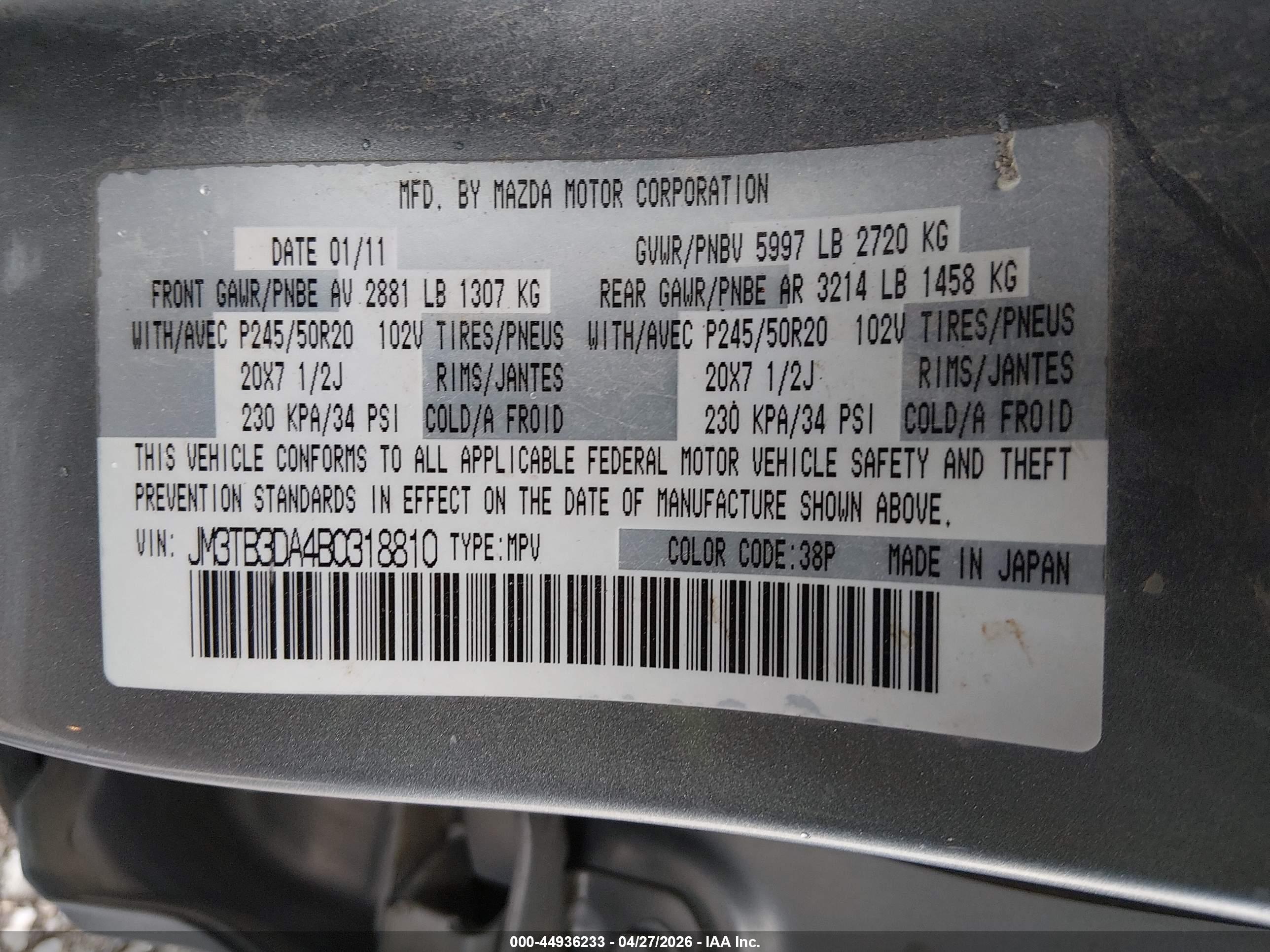 MAZDA CX-9 image 9